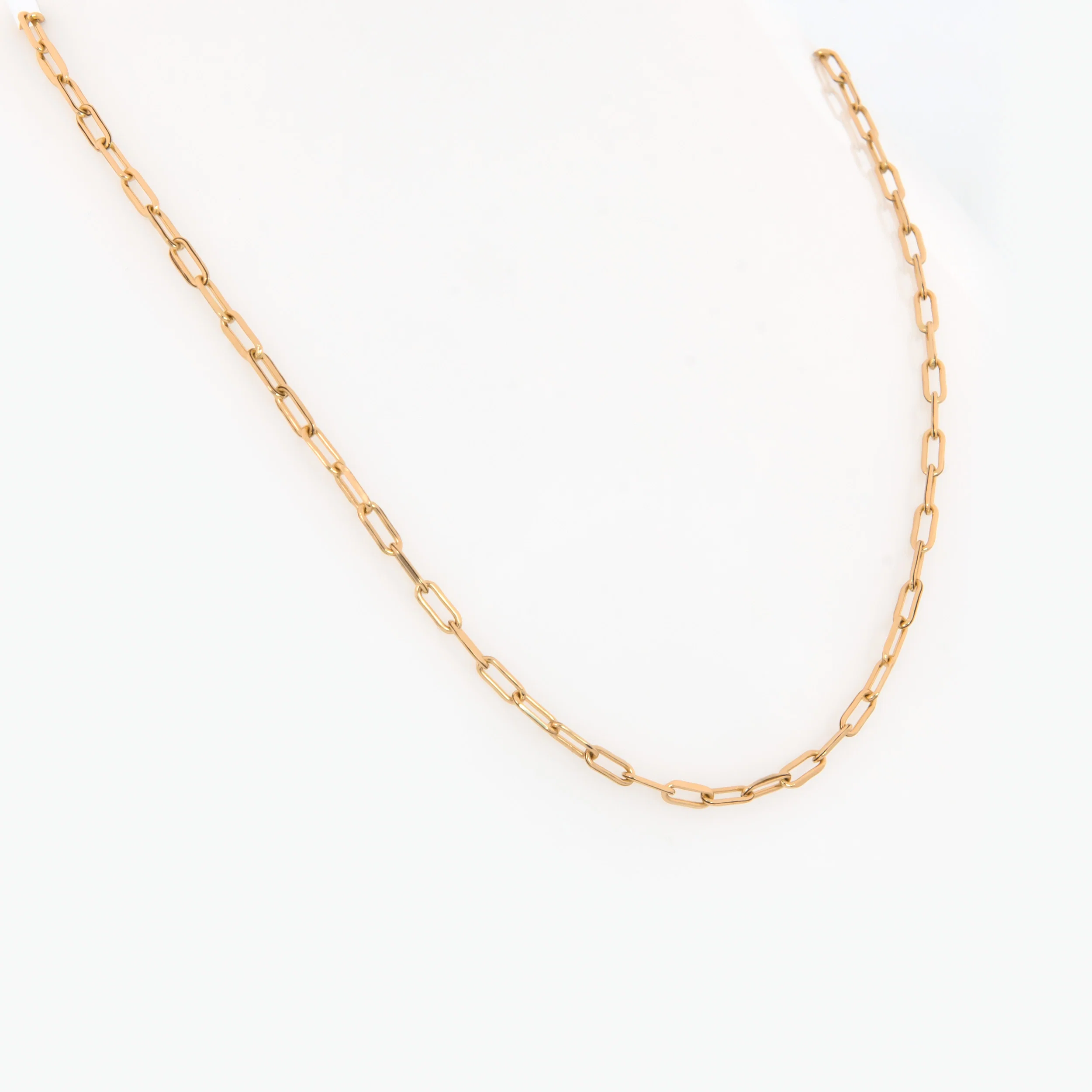 Minimalist Paperclip Gold Necklace — additional product image 3 from AntEva Crafts