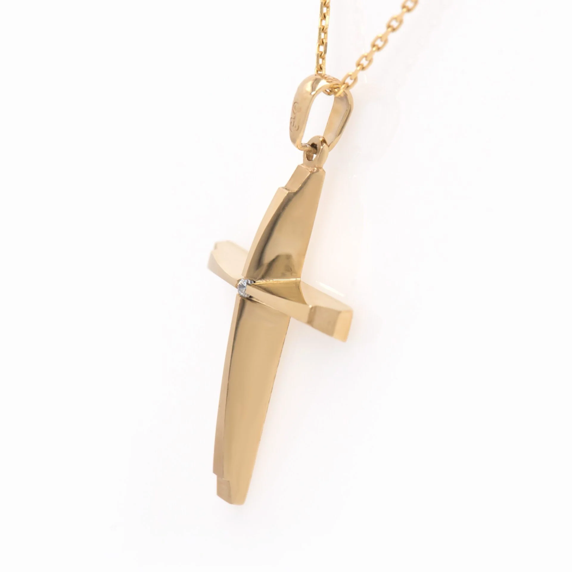 Diamond Cross 3D Pendant — additional product image 3 from AntEva Crafts