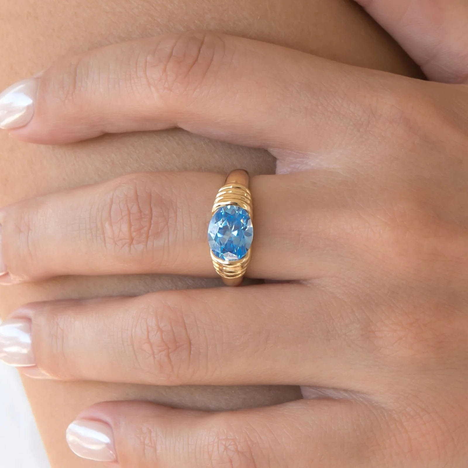 Oval Solitaire Ring — additional product image 4 from AntEva Crafts