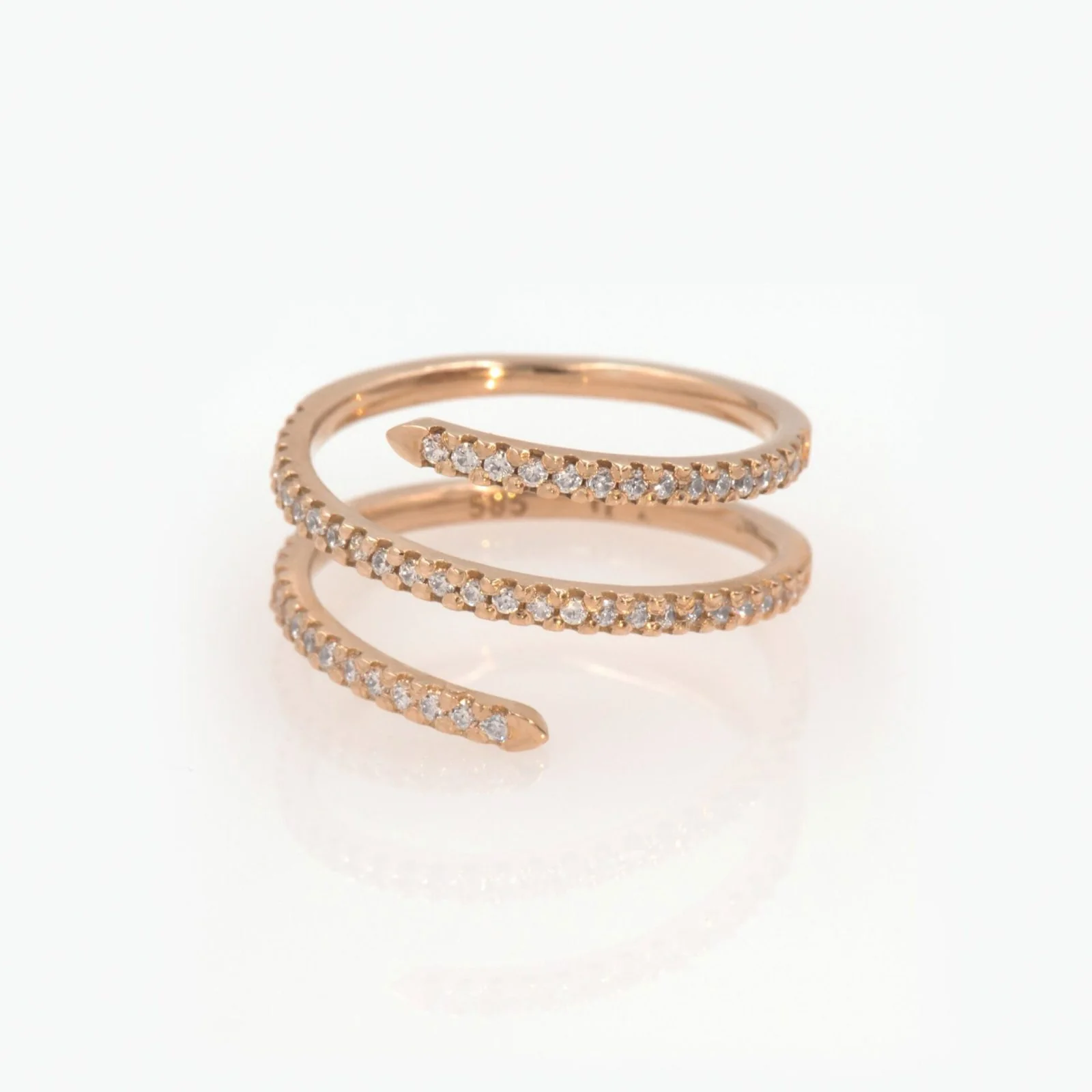 Spiral Wrap Ring — additional product image 6 from AntEva Crafts