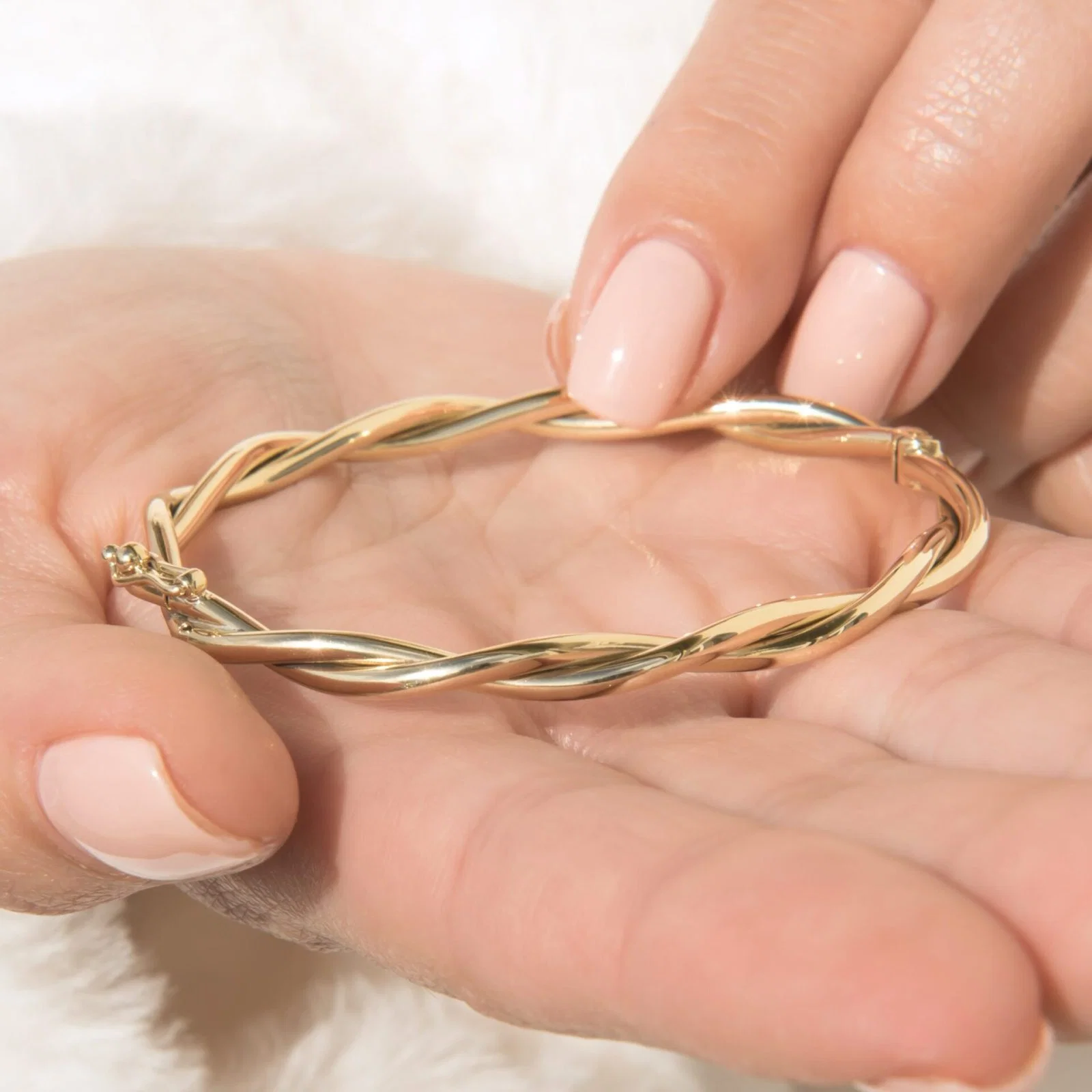 Oval Hinged Braided Bangle — additional product image 4 from AntEva Crafts