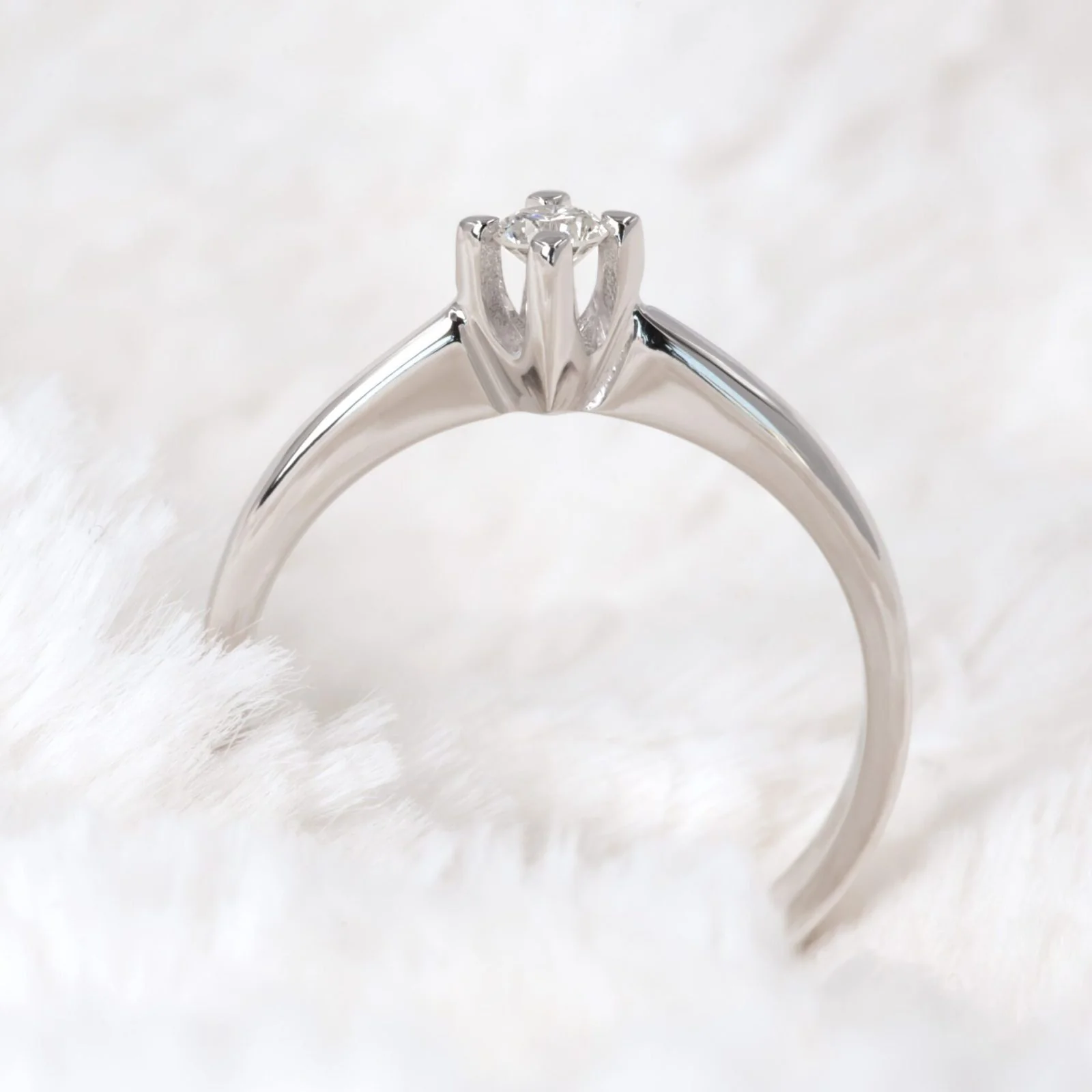 Diamond Solitaire Classic Ring — additional product image 8 from AntEva Crafts