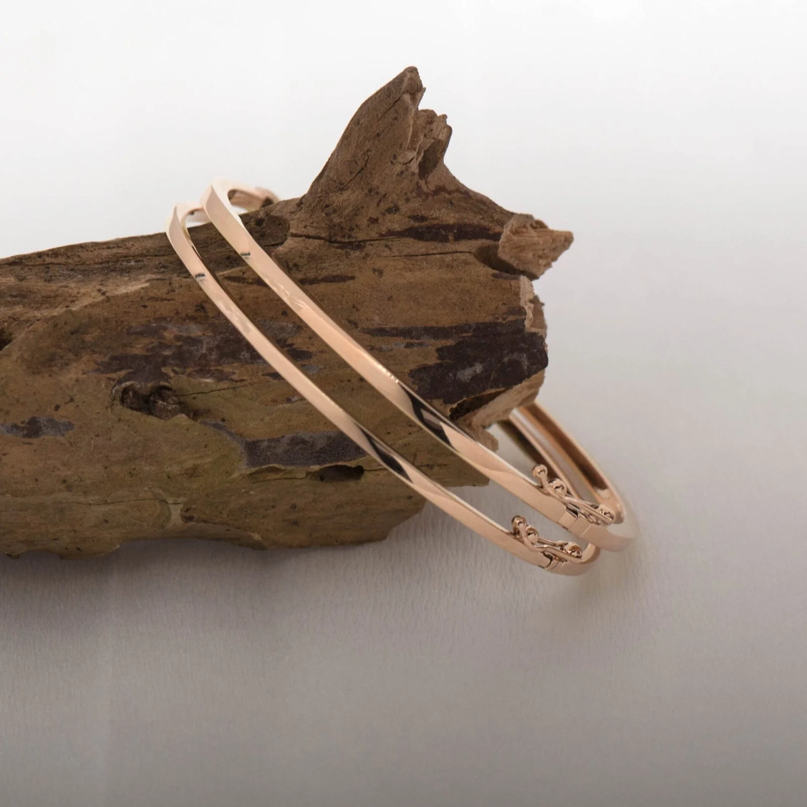 Plain Oval Hinged Bangle — additional product image 8 from AntEva Crafts