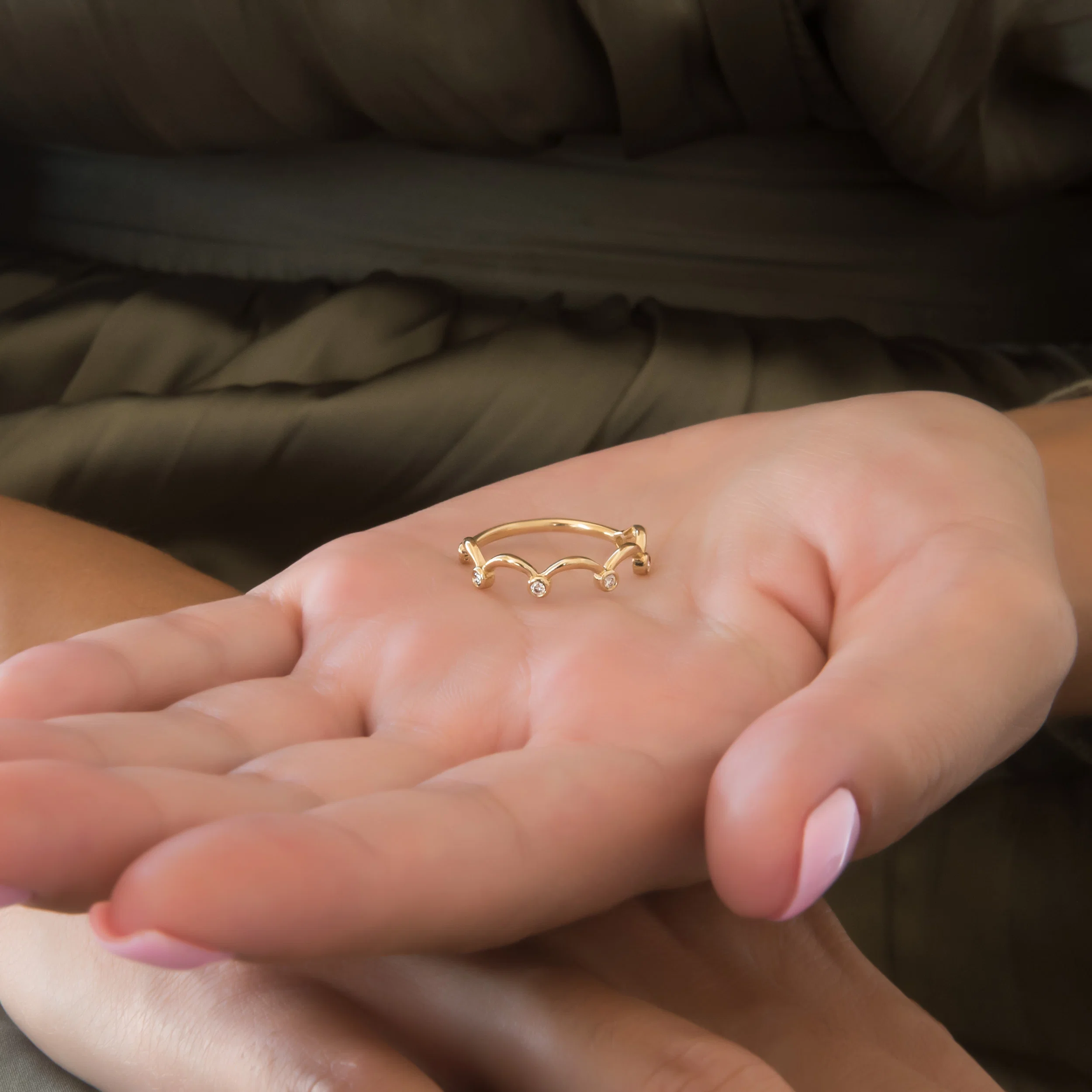 Crown Dainty Ring — additional product image 3 from AntEva Crafts