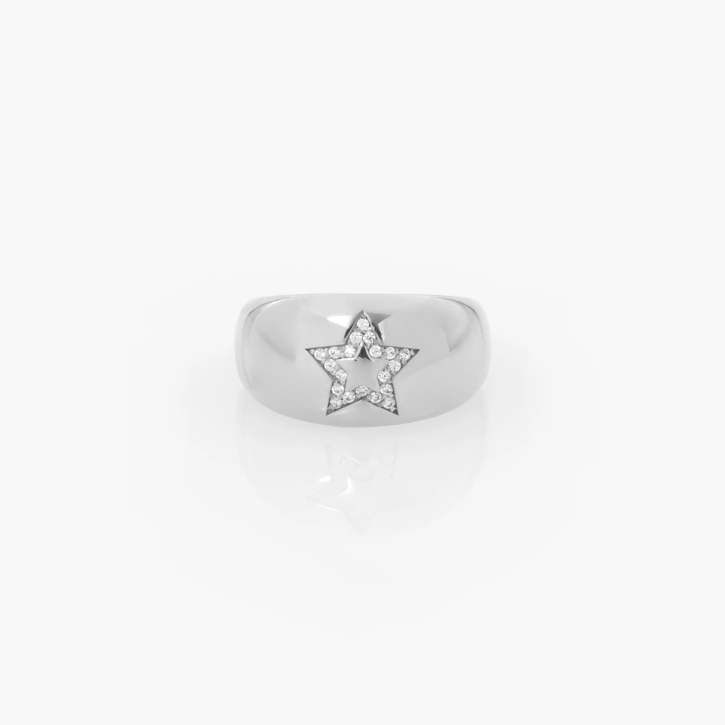 Star Diamond Wide Dome Ring — additional product image 5 from AntEva Crafts