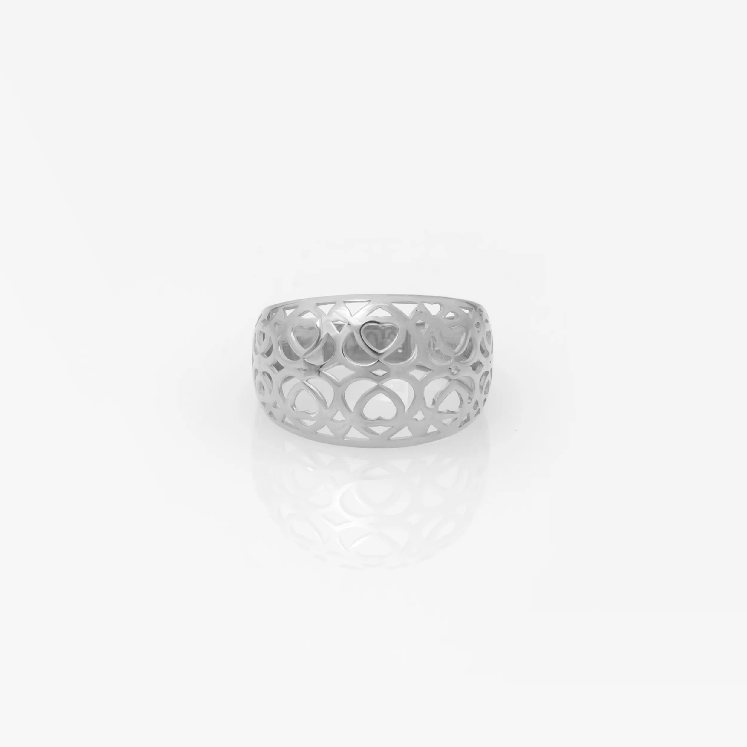 Heart Filigree 14k Gold Vermeil Ring — additional product image 4 from AntEva Crafts