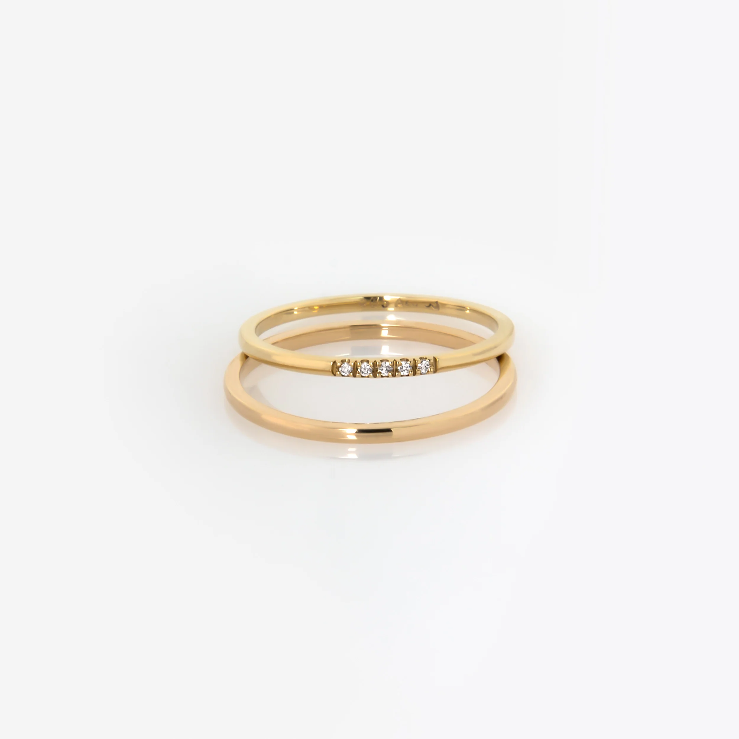 Diamond Dainty Ring 1.2mm — additional product image 7 from AntEva Crafts