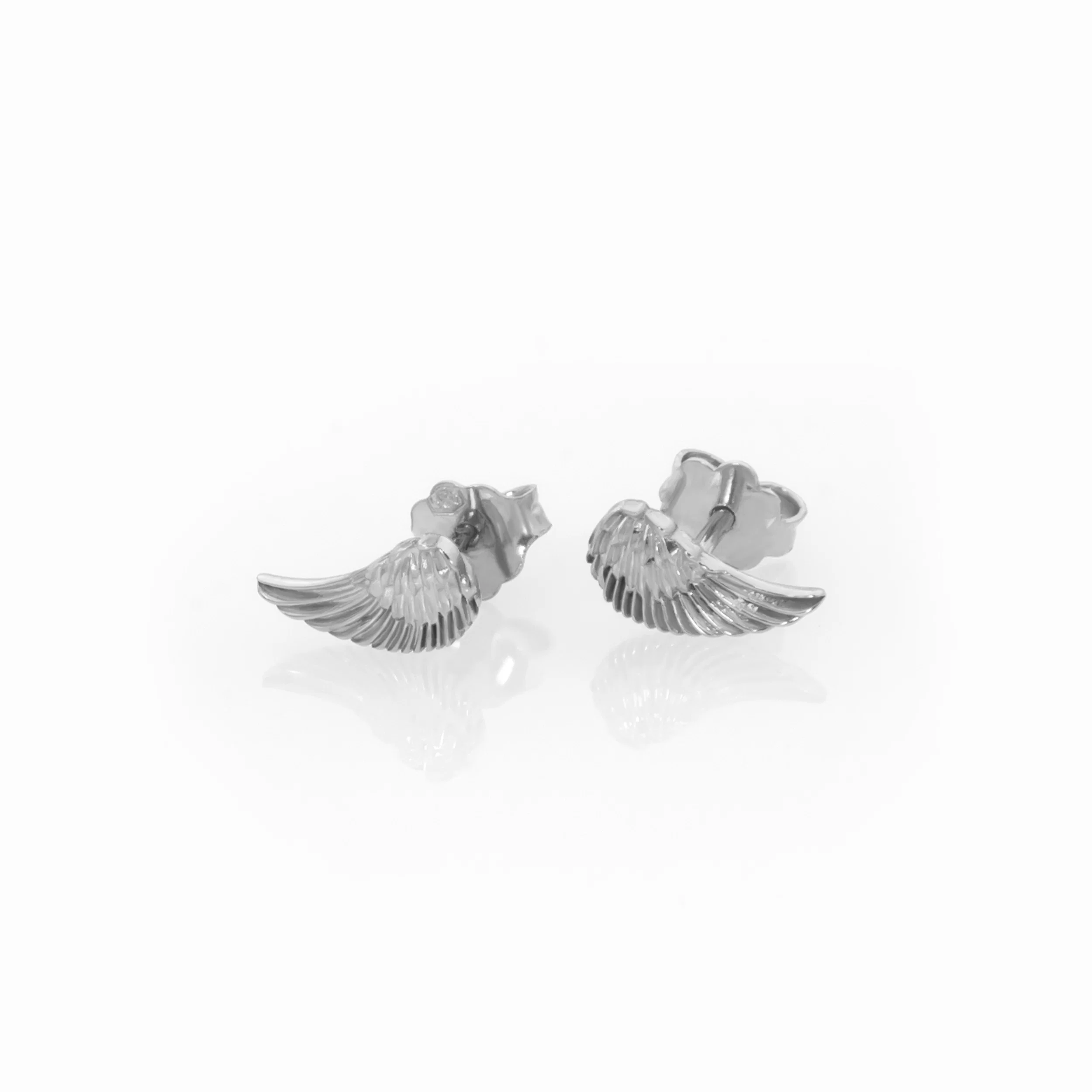 Angel Wings Stud Earrings — additional product image 4 from AntEva Crafts