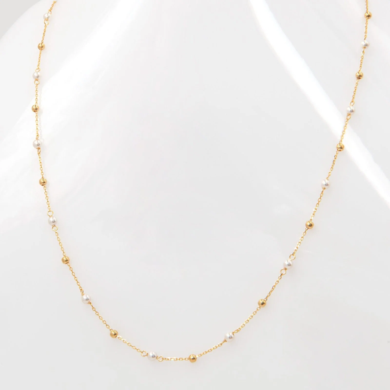 Gold Ball Pearl Beaded Set — additional product image 8 from AntEva Crafts
