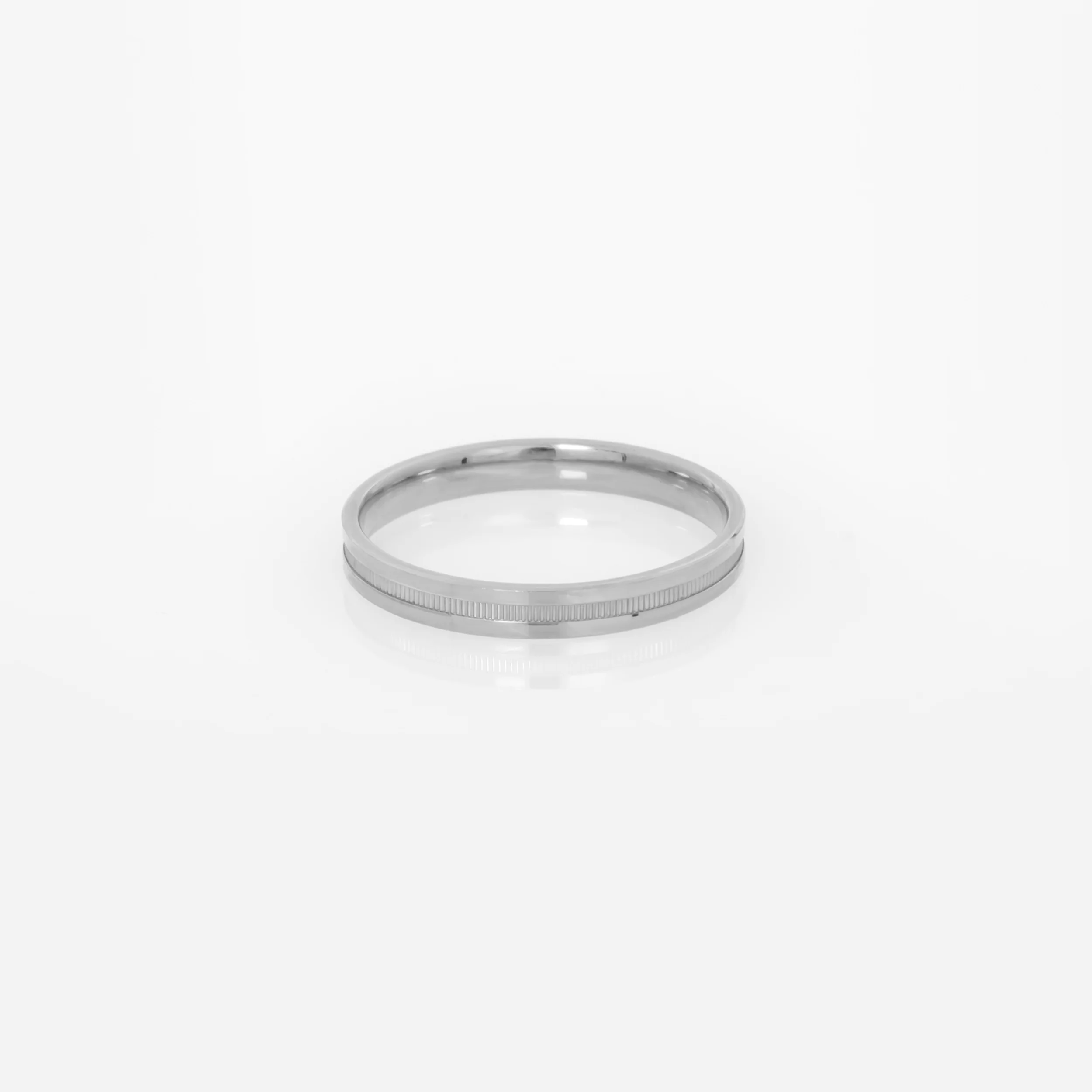 Ribbed Wedding Band 3mm — additional product image 6 from AntEva Crafts