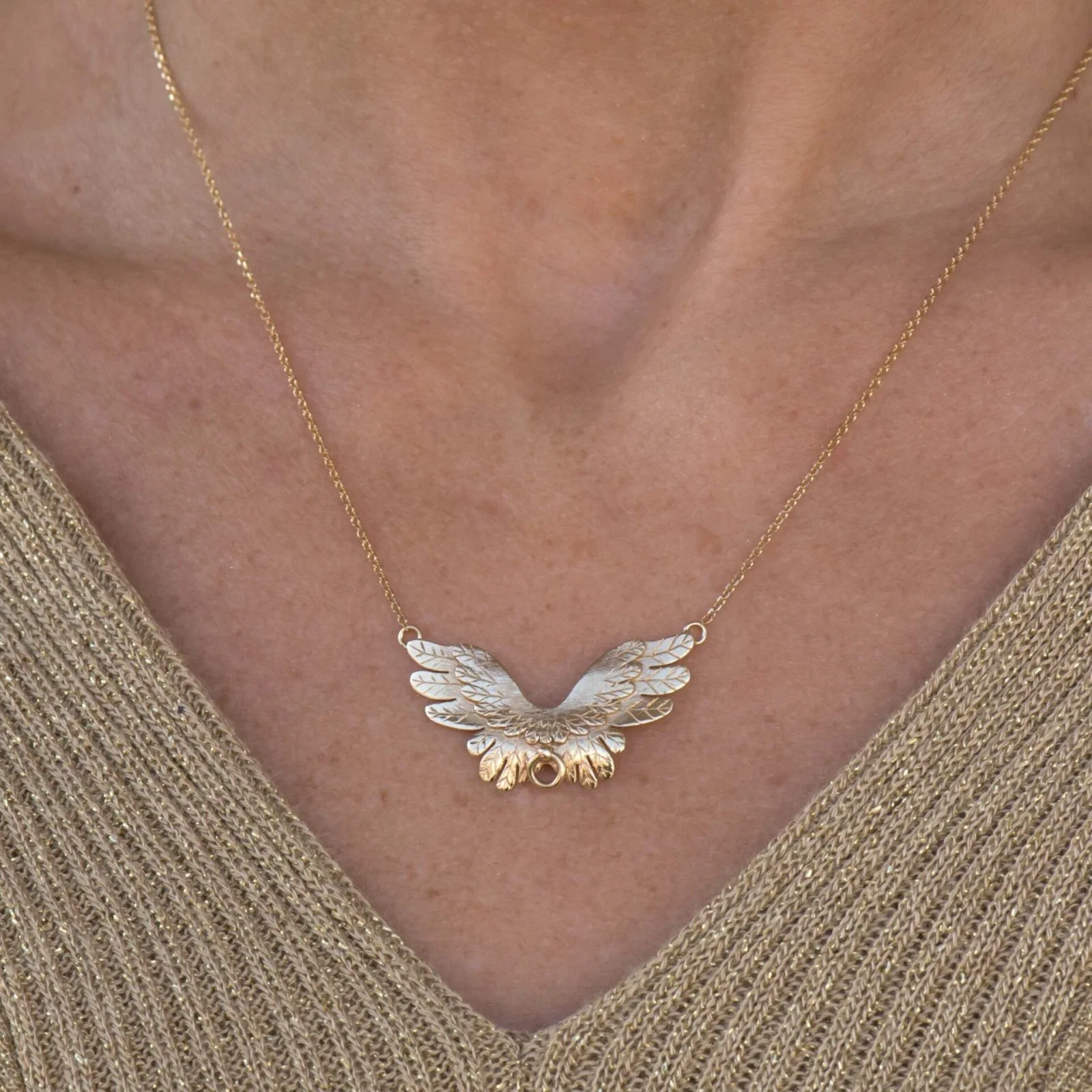 Angel Wings Necklace — additional product image 5 from AntEva Crafts
