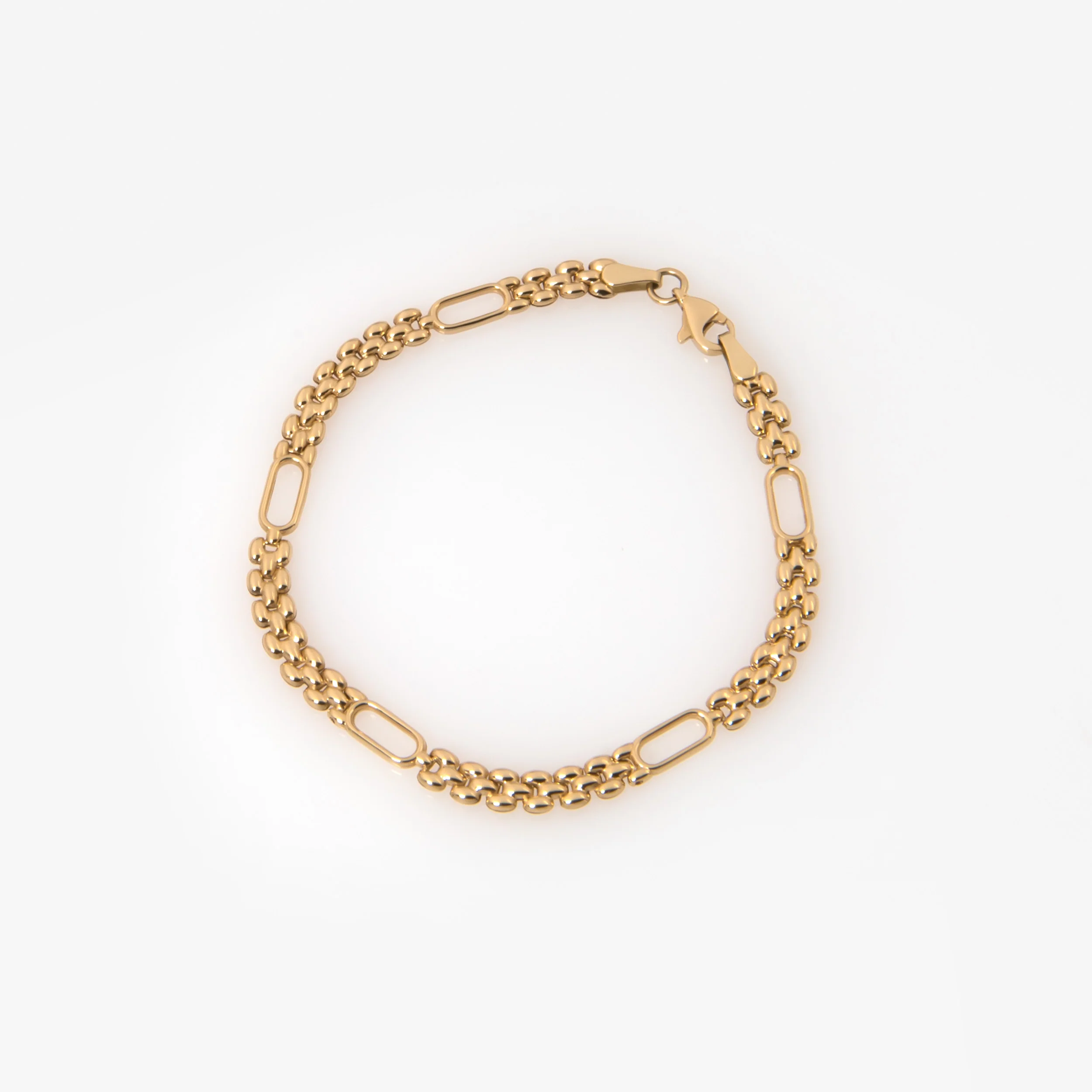 Panther Link Paperclip Bracelet