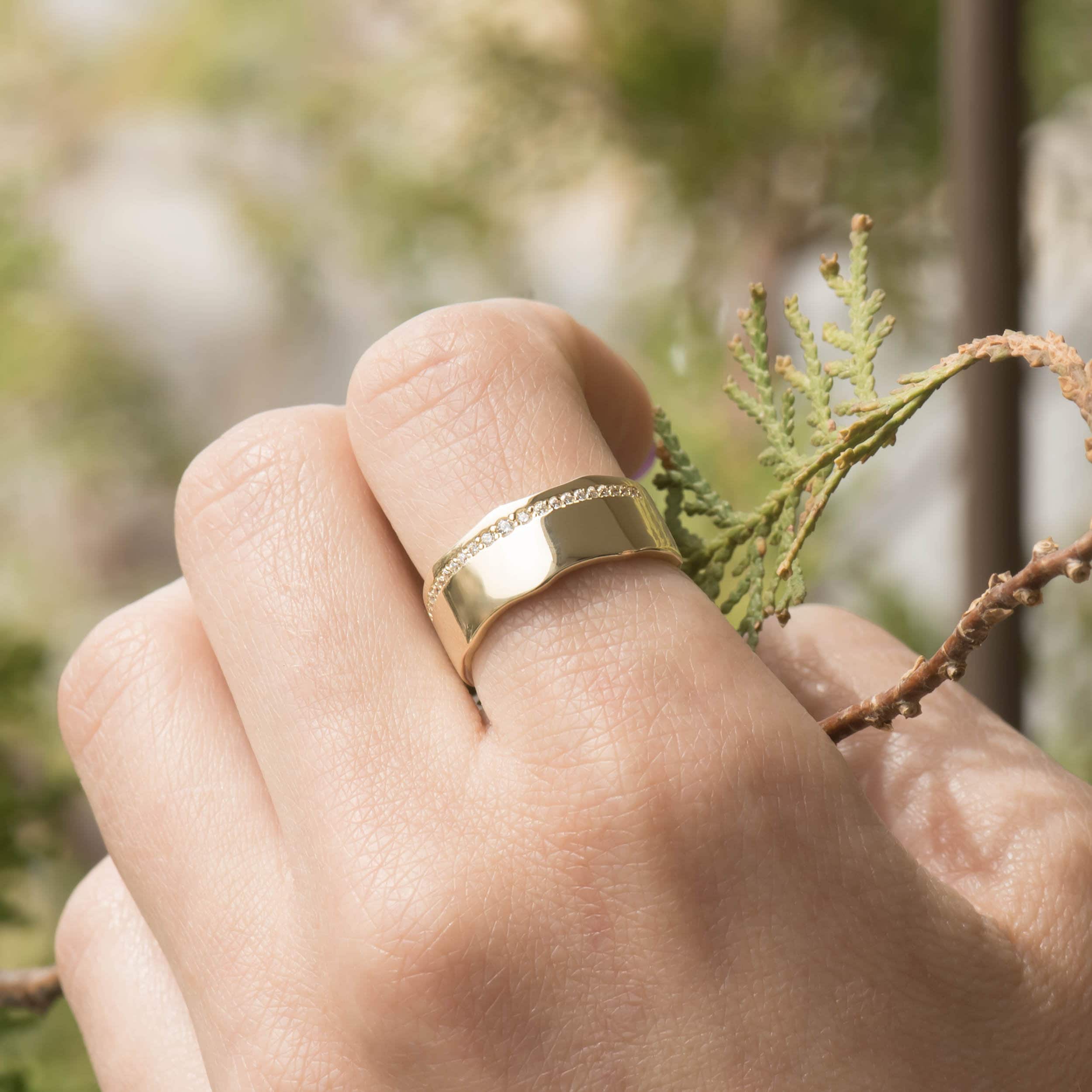Diamond Band Ring — additional product image 2 from AntEva Crafts