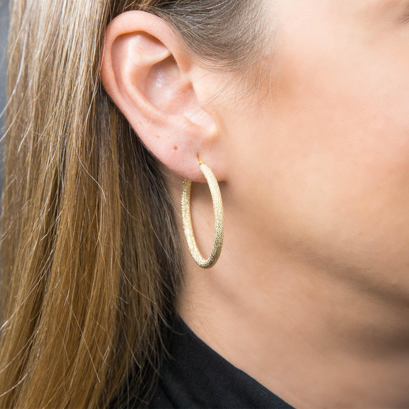 Matte Hoop Earrings — additional product image 7 from AntEva Crafts