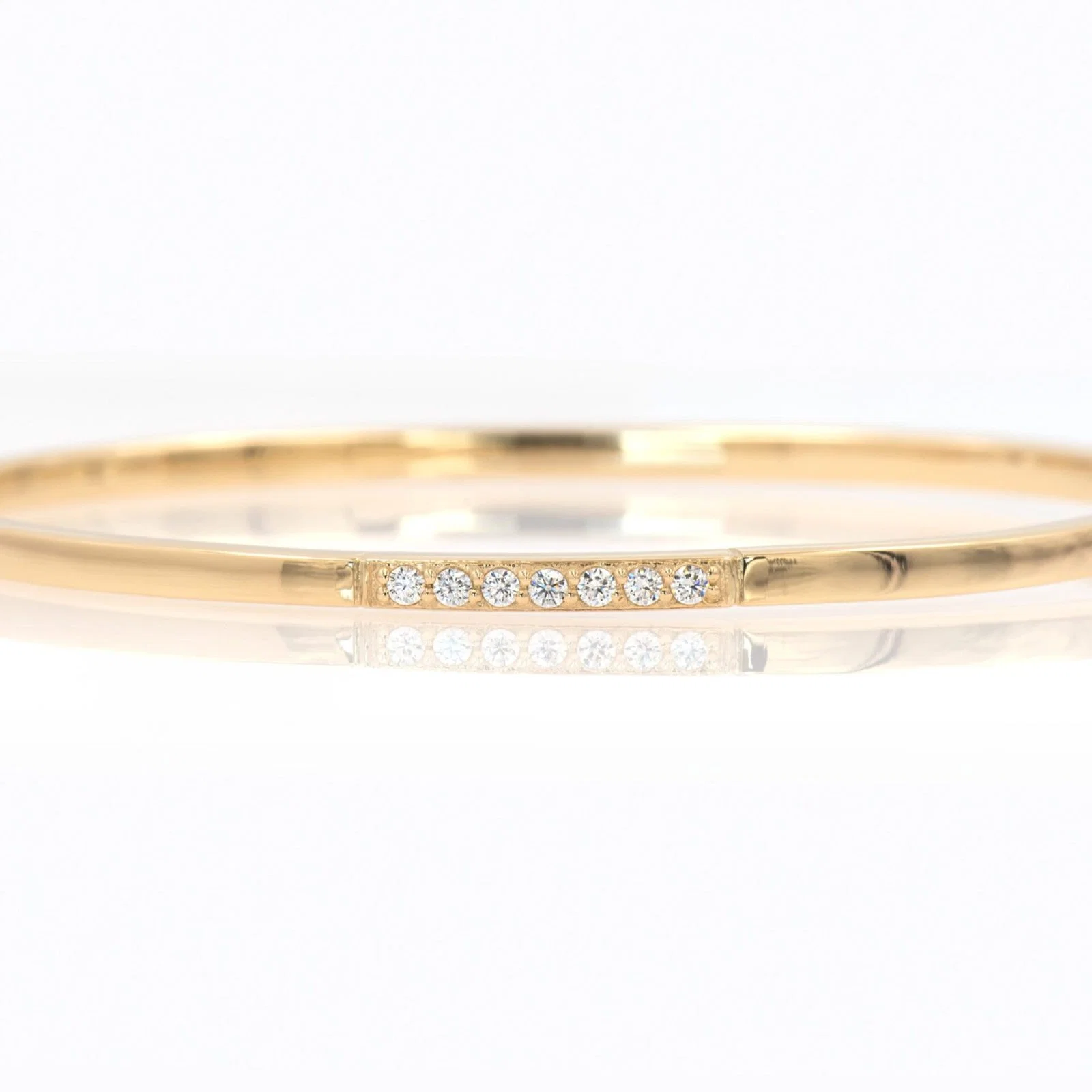 Diamond Gold Bangle — additional product image 7 from AntEva Crafts