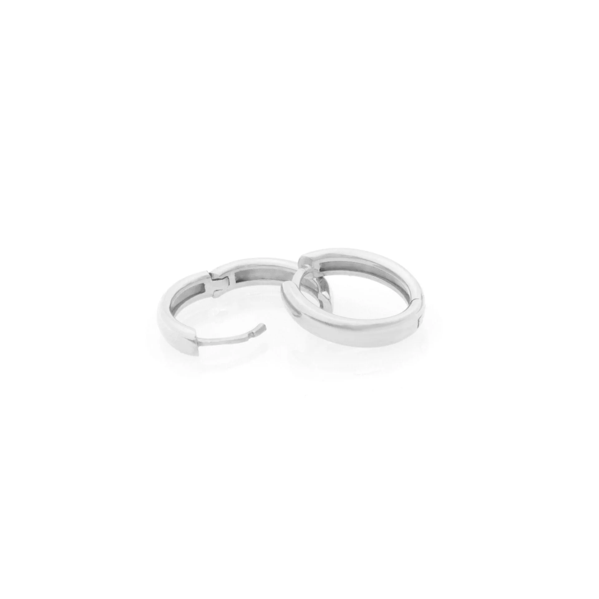 Mini Oval Hoop Earrings — additional product image 4 from AntEva Crafts