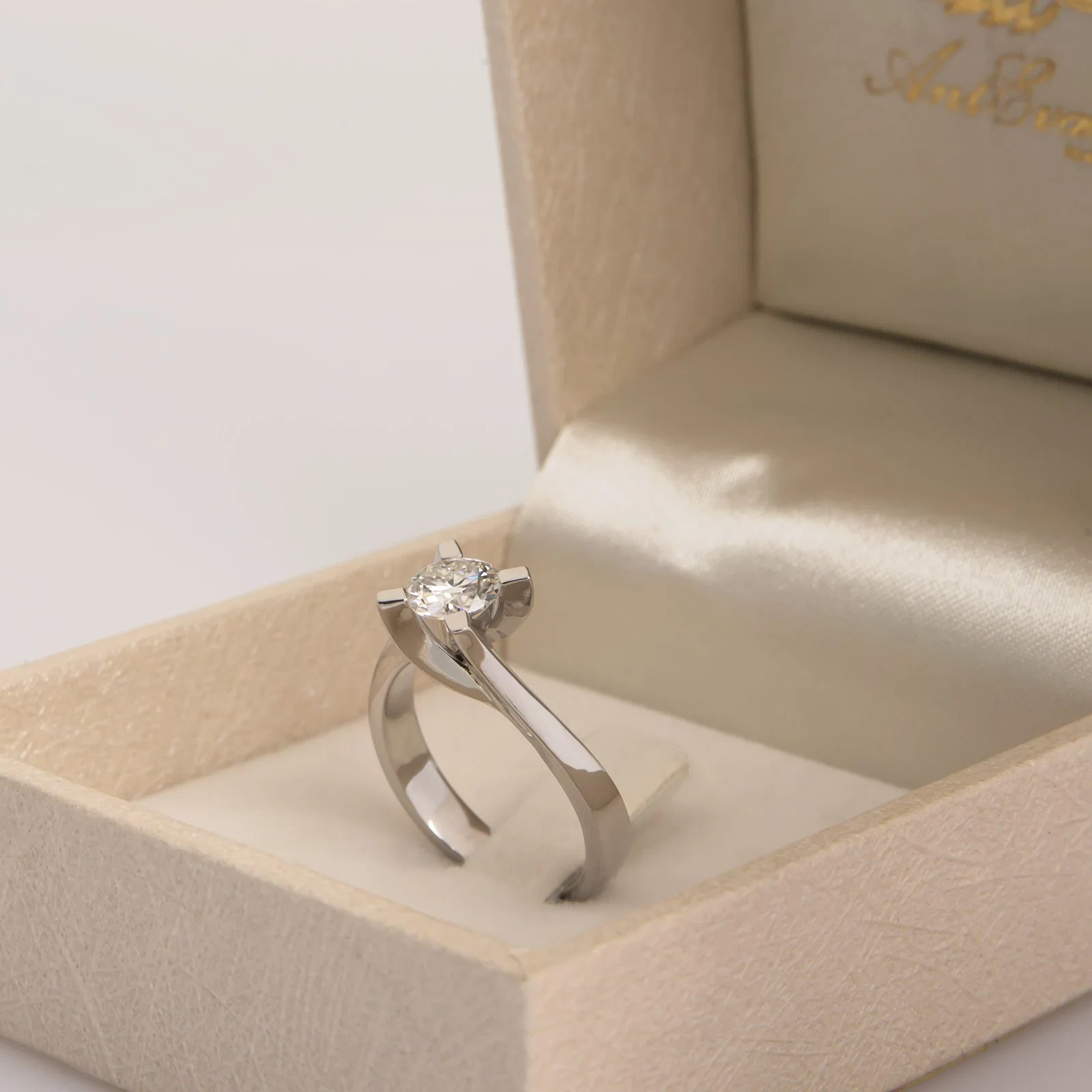 Solitaire Moissanite Ring — additional product image 7 from AntEva Crafts