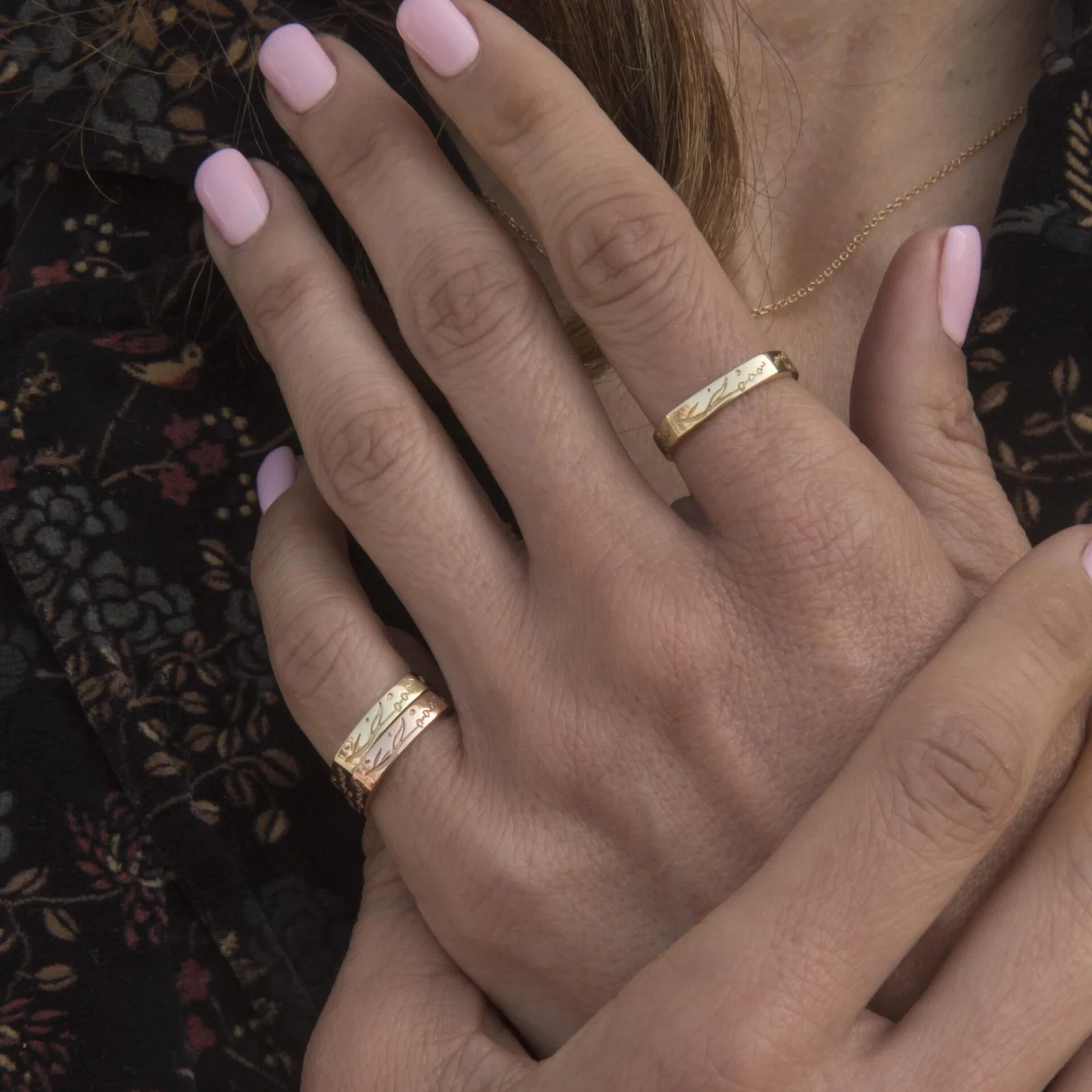 Flower Stacking Ring — additional product image 3 from AntEva Crafts