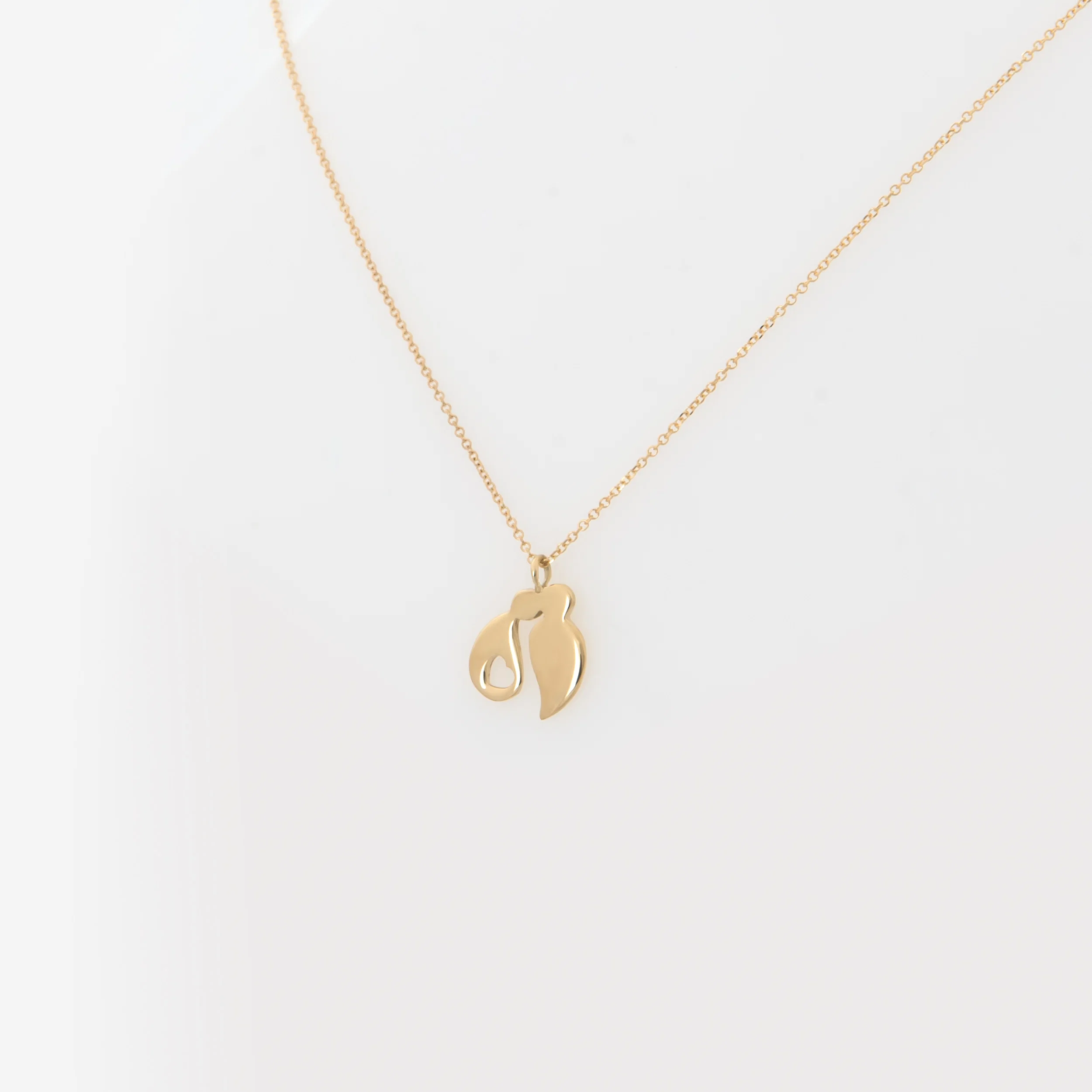 Solid Gold Family Necklace — additional product image 4 from AntEva Crafts