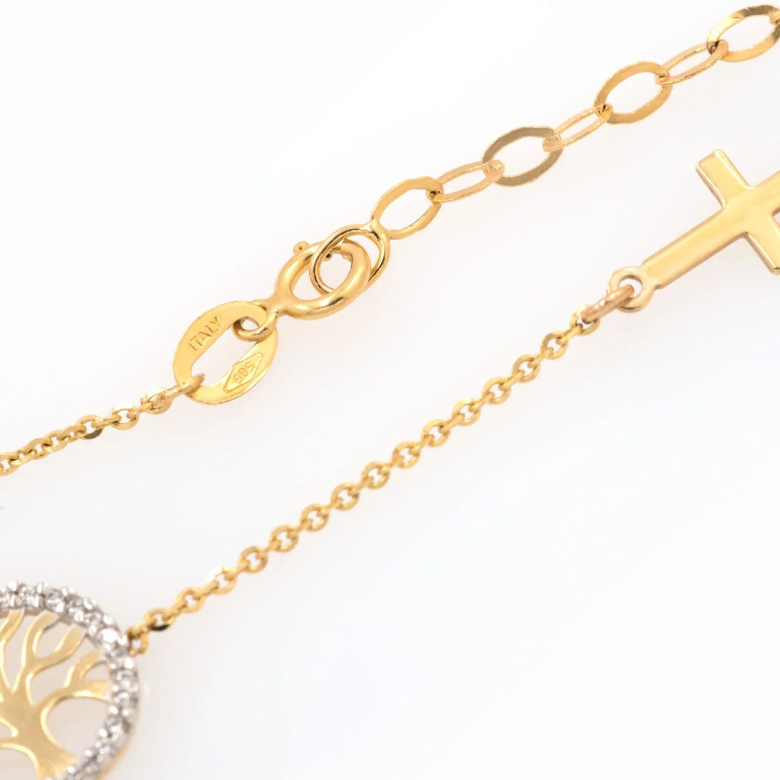 Tree of Life Chain Bracelet with Cross — additional product image 5 from AntEva Crafts