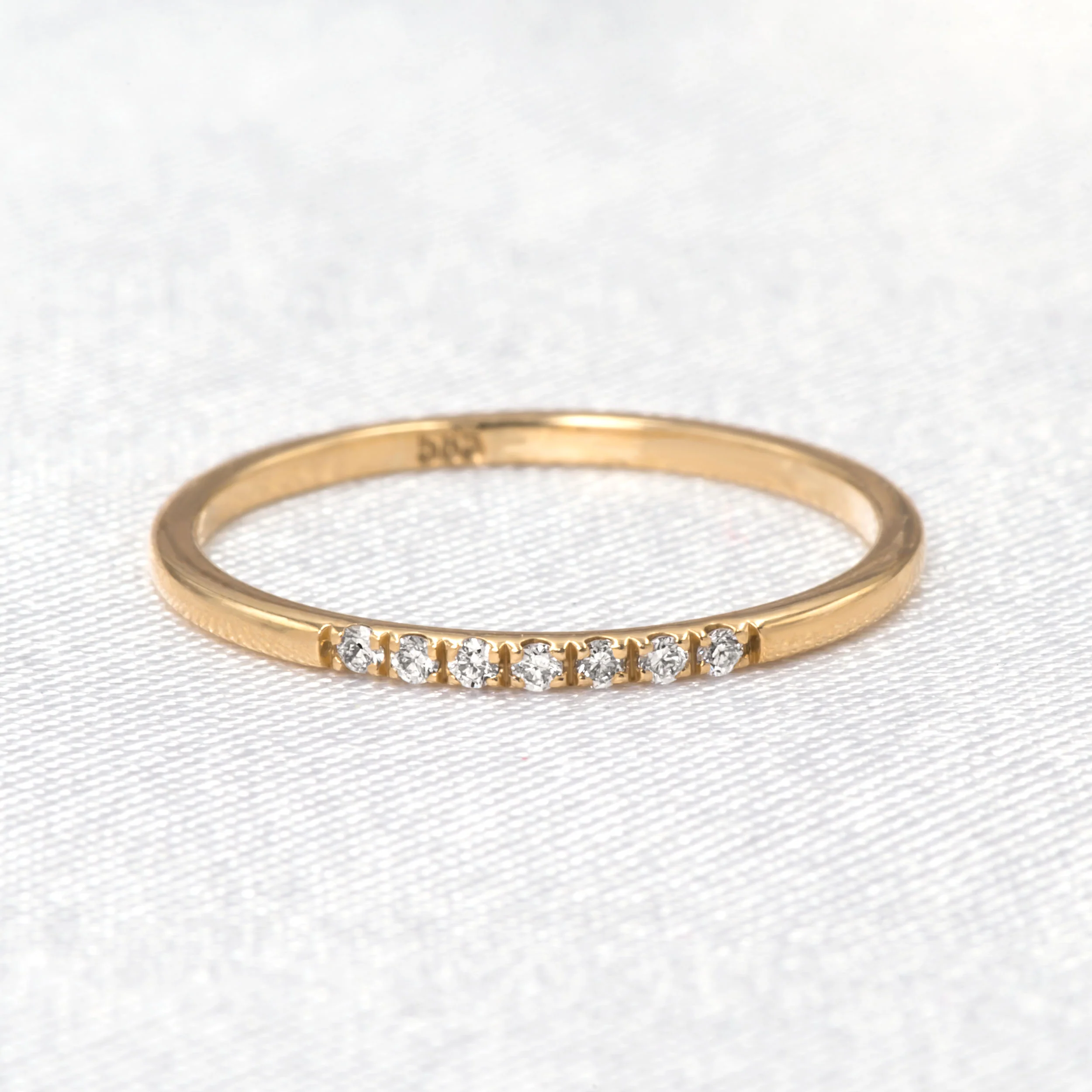Diamond Dainty Ring 1.4mm — additional product image 6 from AntEva Crafts