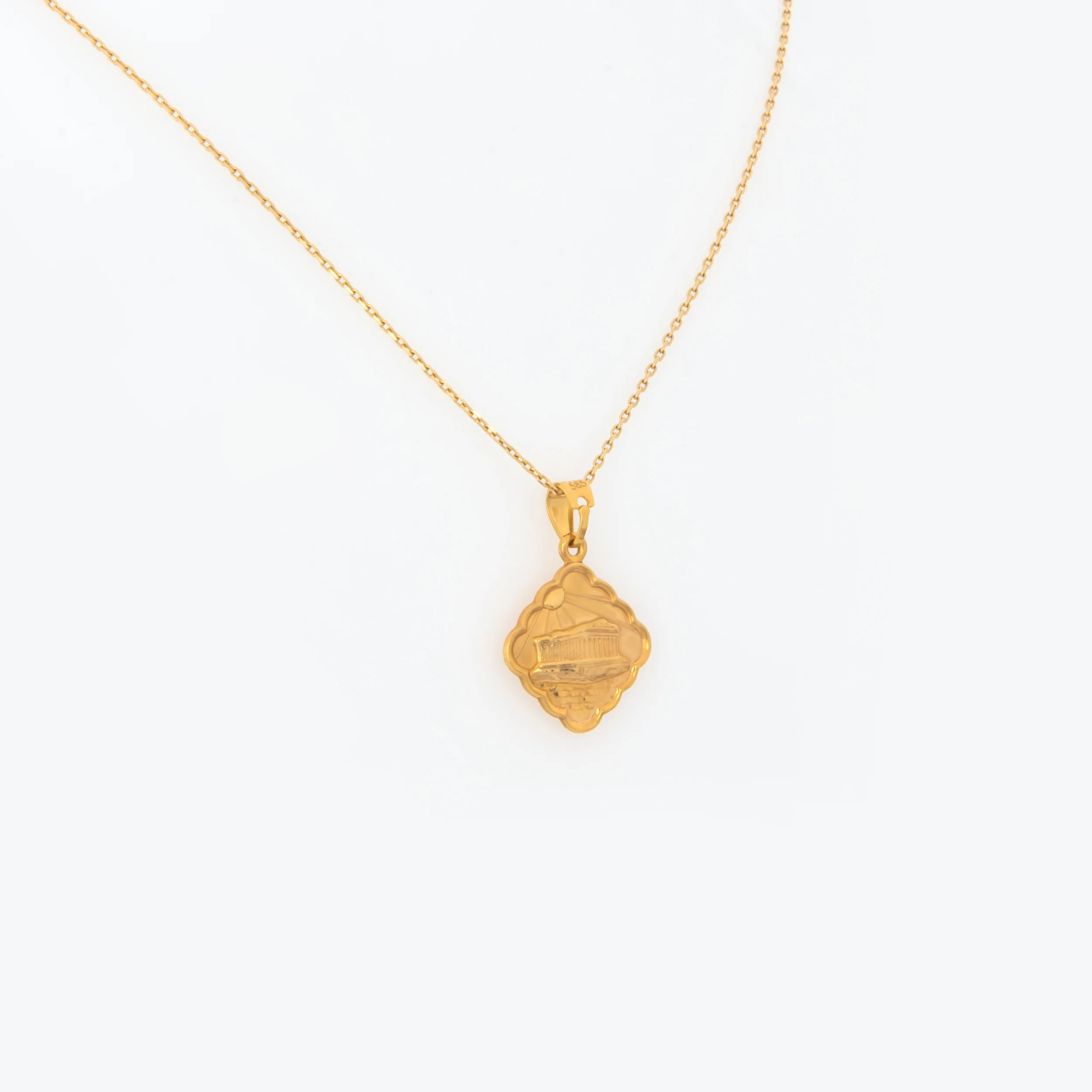 One Sided Acropolis Rhombus Pendant — additional product image 3 from AntEva Crafts