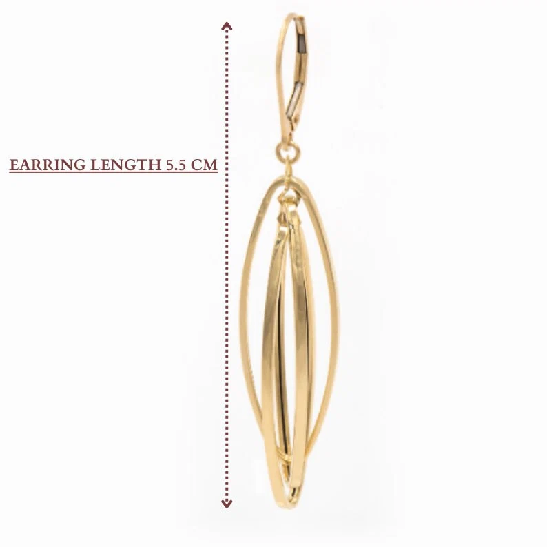 Marquise Dangle Earrings — additional product image 5 from AntEva Crafts
