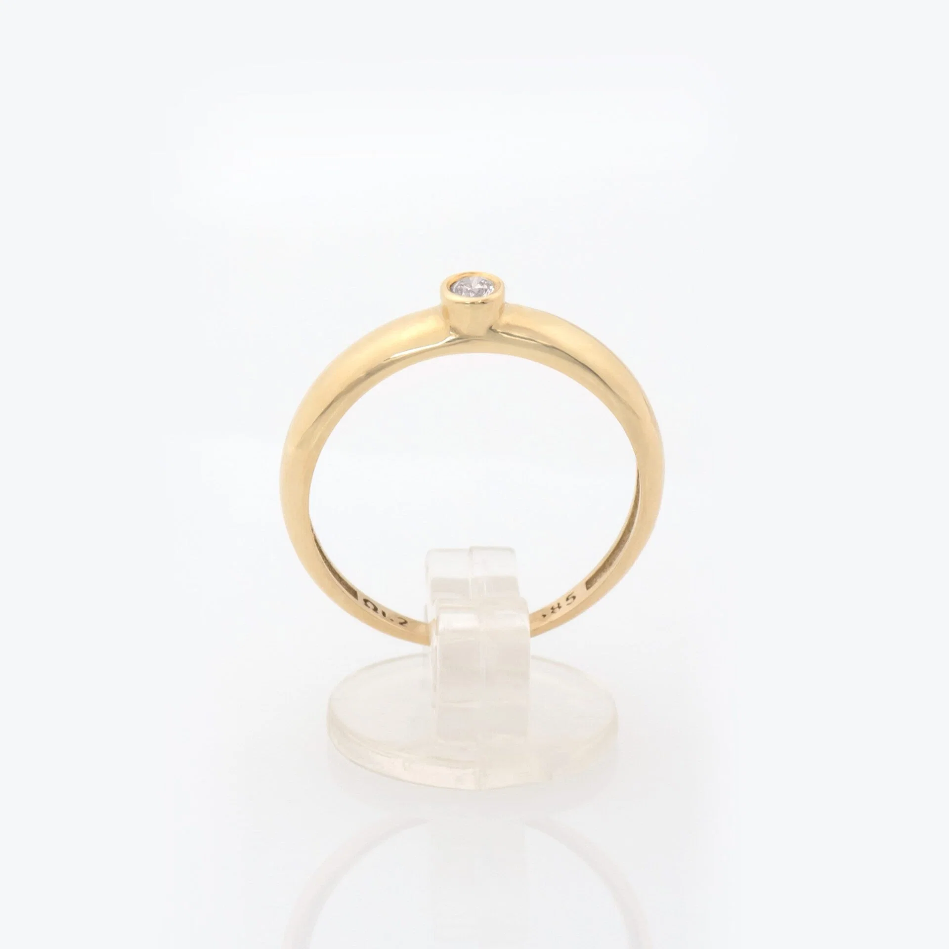 Dome Diamond Solitaire Ring — additional product image 4 from AntEva Crafts