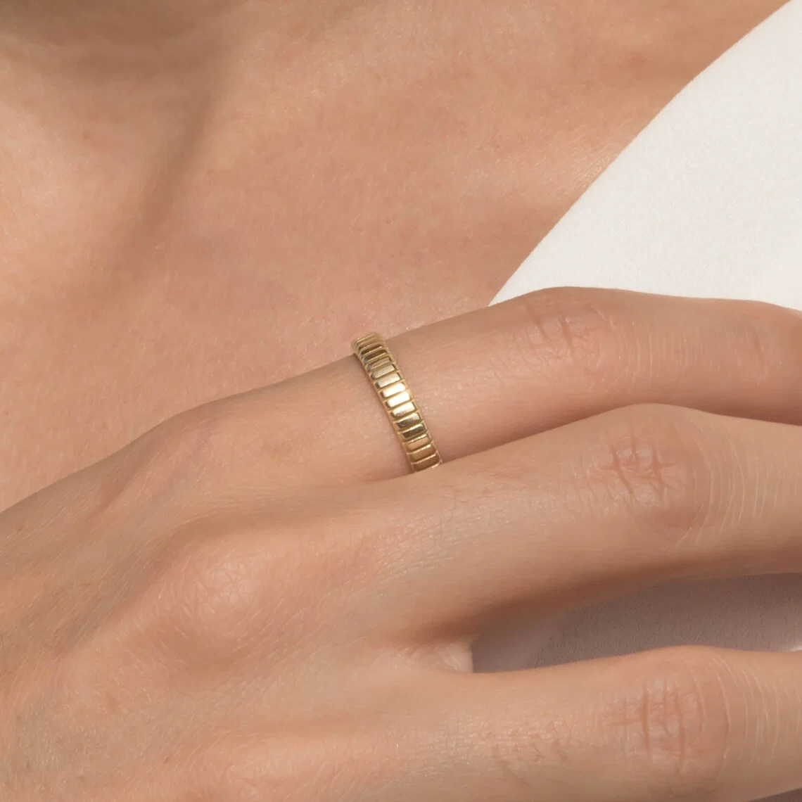 Ribbed Band 3.5mm — additional product image 4 from AntEva Crafts