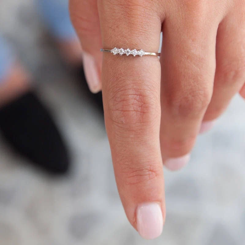 Thin Diamond Ring — additional product image 5 from AntEva Crafts