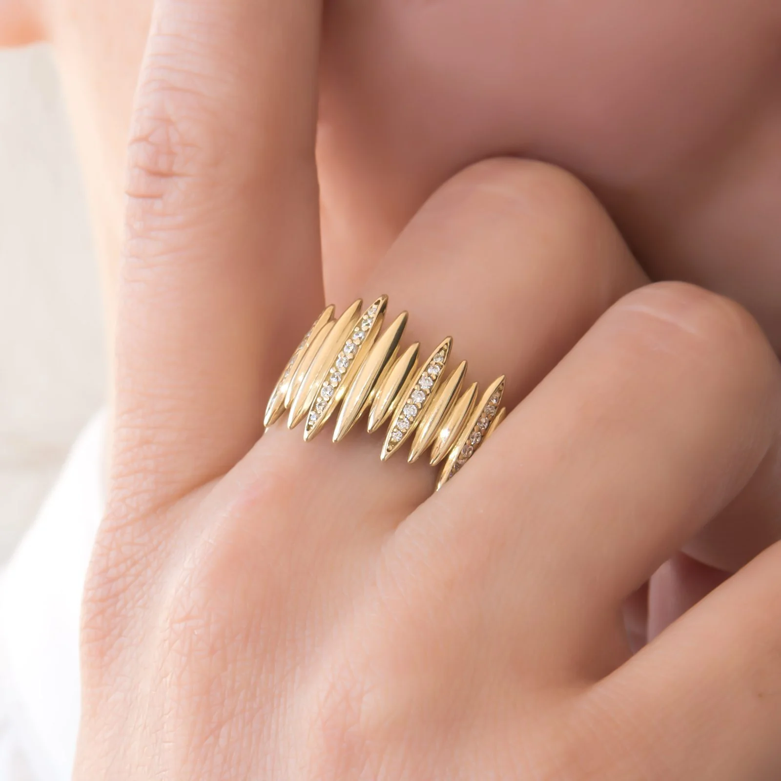 Line Dome Ring — additional product image 7 from AntEva Crafts
