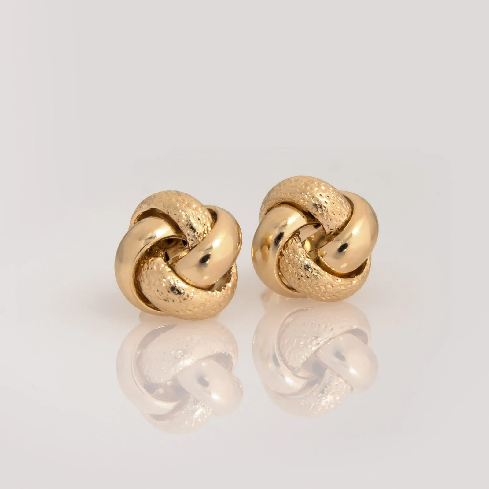 Stud Knot Earrings — additional product image 3 from AntEva Crafts