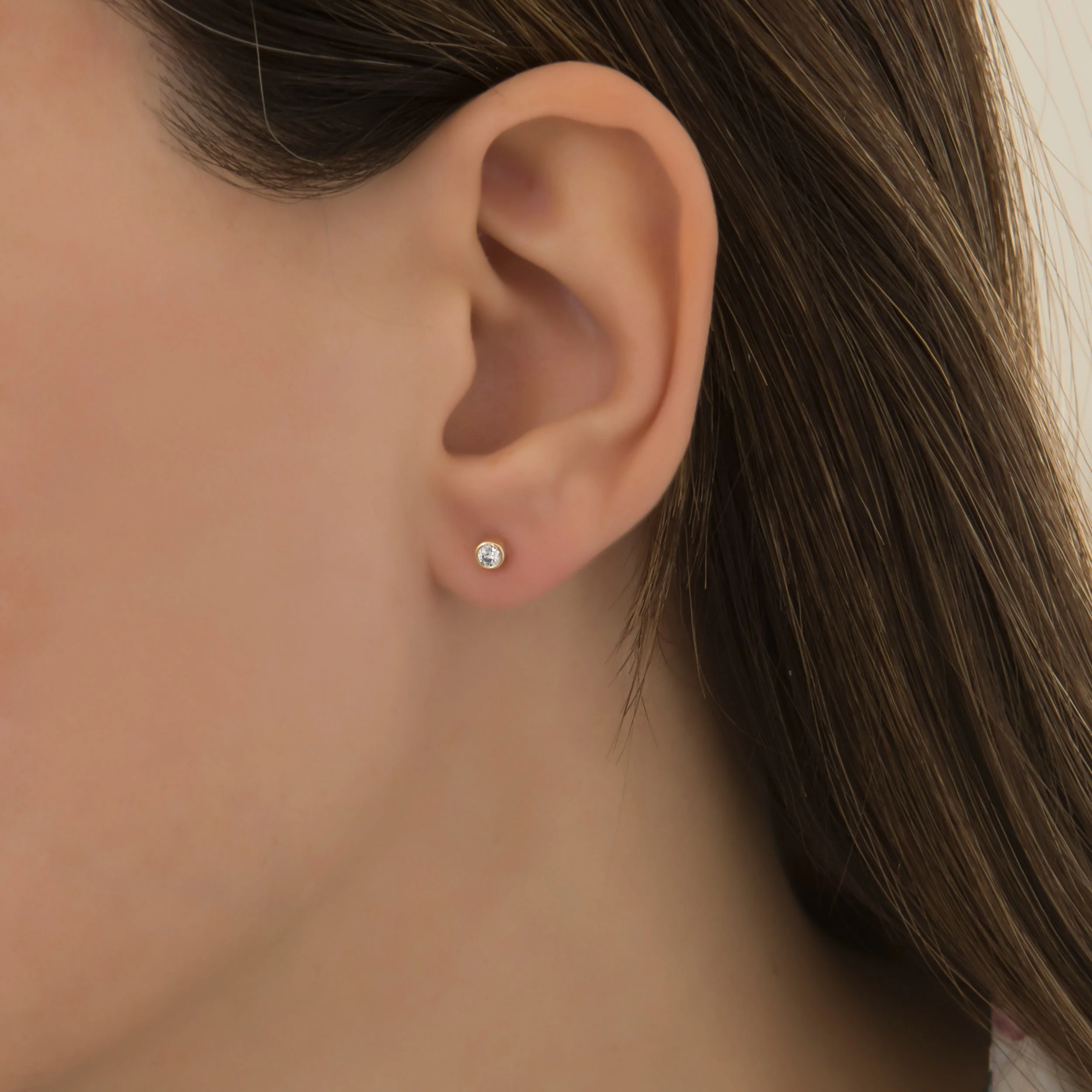 16 gauge Solitaire Tragus Piercing Earrings — additional product image 2 from AntEva Crafts