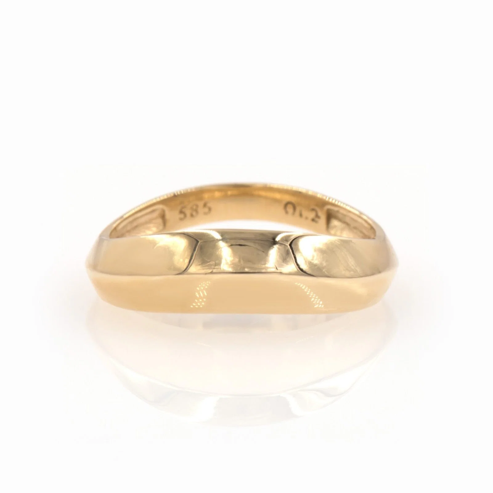 Wavy Dome Gold Ring — additional product image 7 from AntEva Crafts