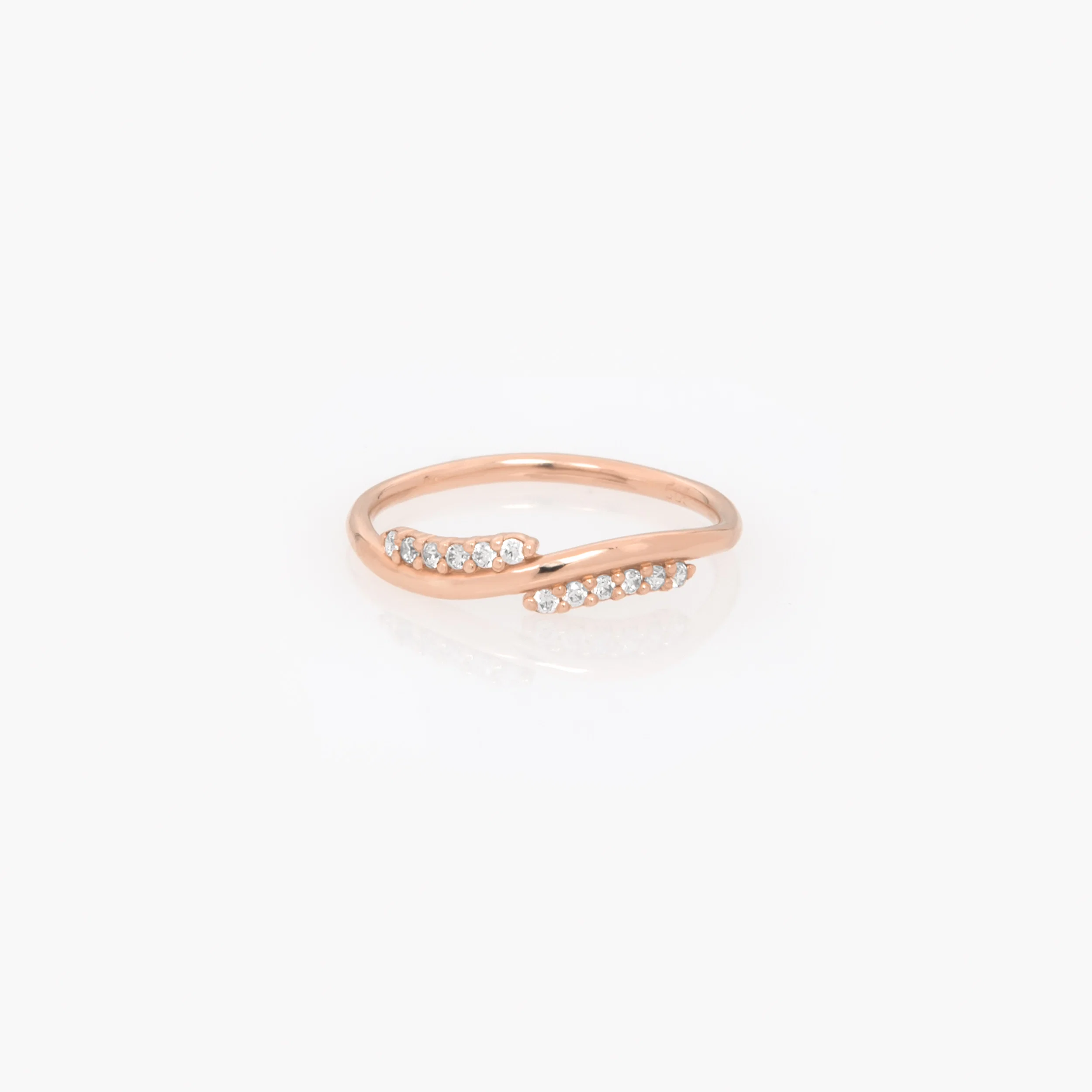 Twisted Bypass Gemstone Ring — additional product image 6 from AntEva Crafts