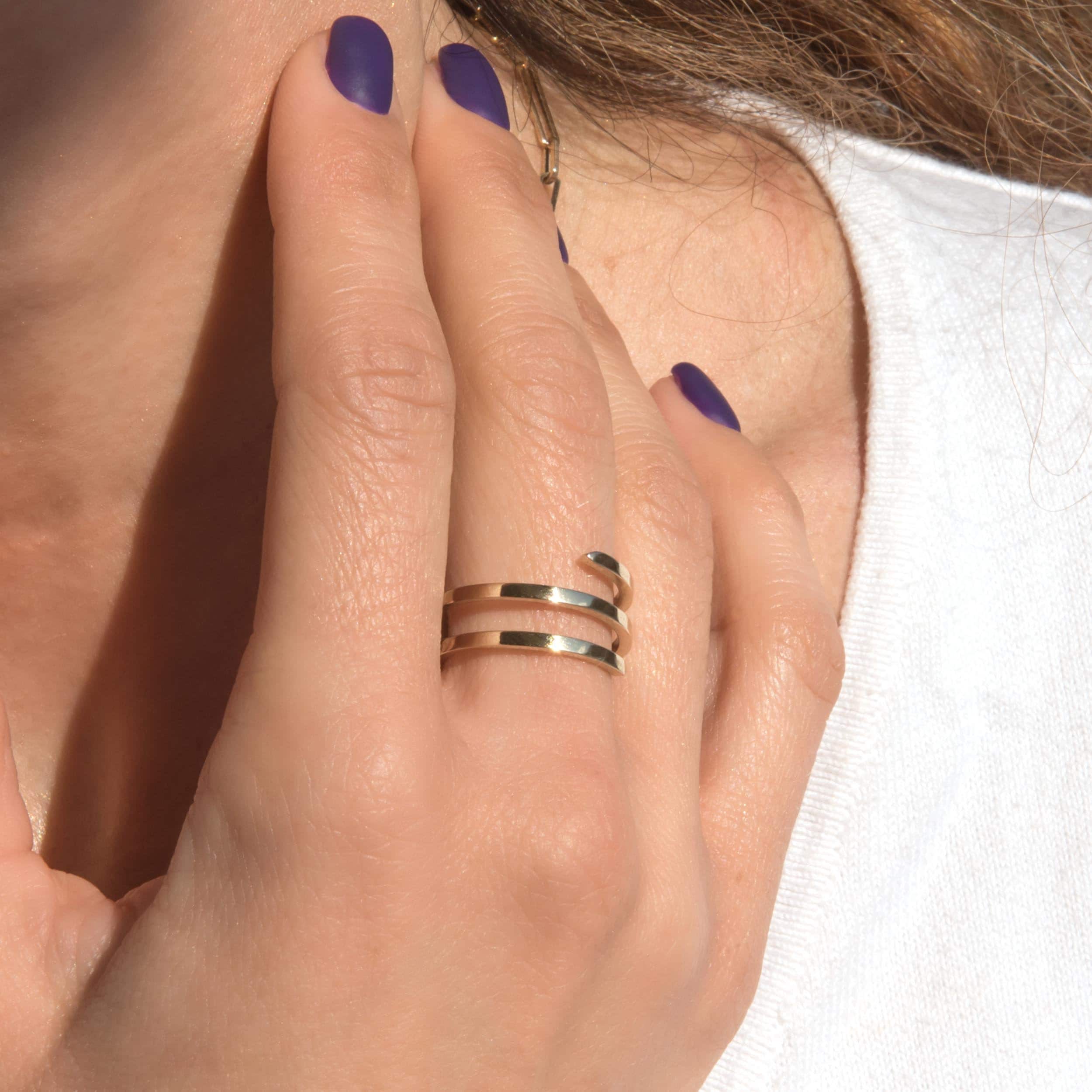 Spiral Wrap Ring — additional product image 2 from AntEva Crafts
