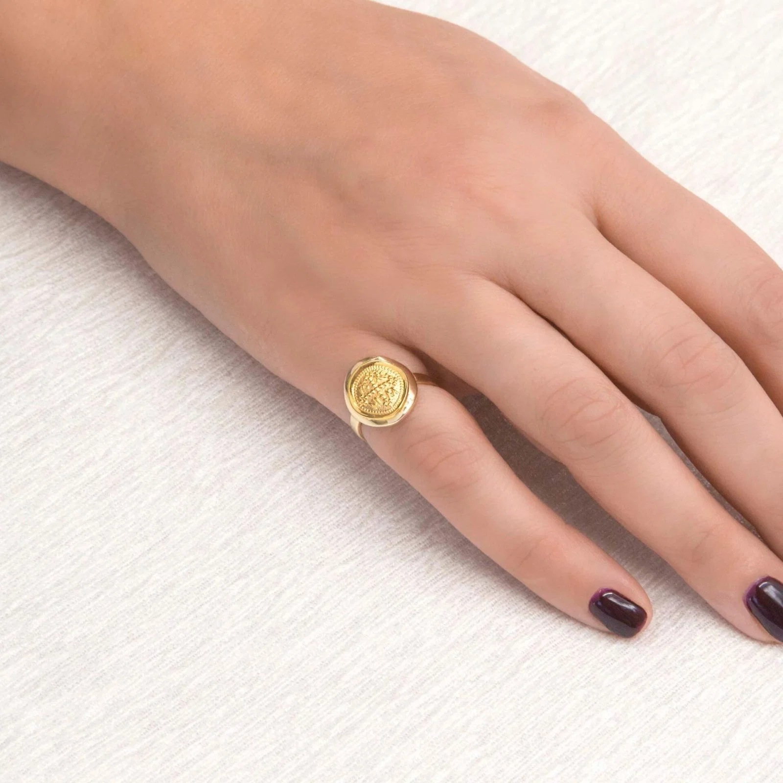 Christian Coin Ring — additional product image 2 from AntEva Crafts