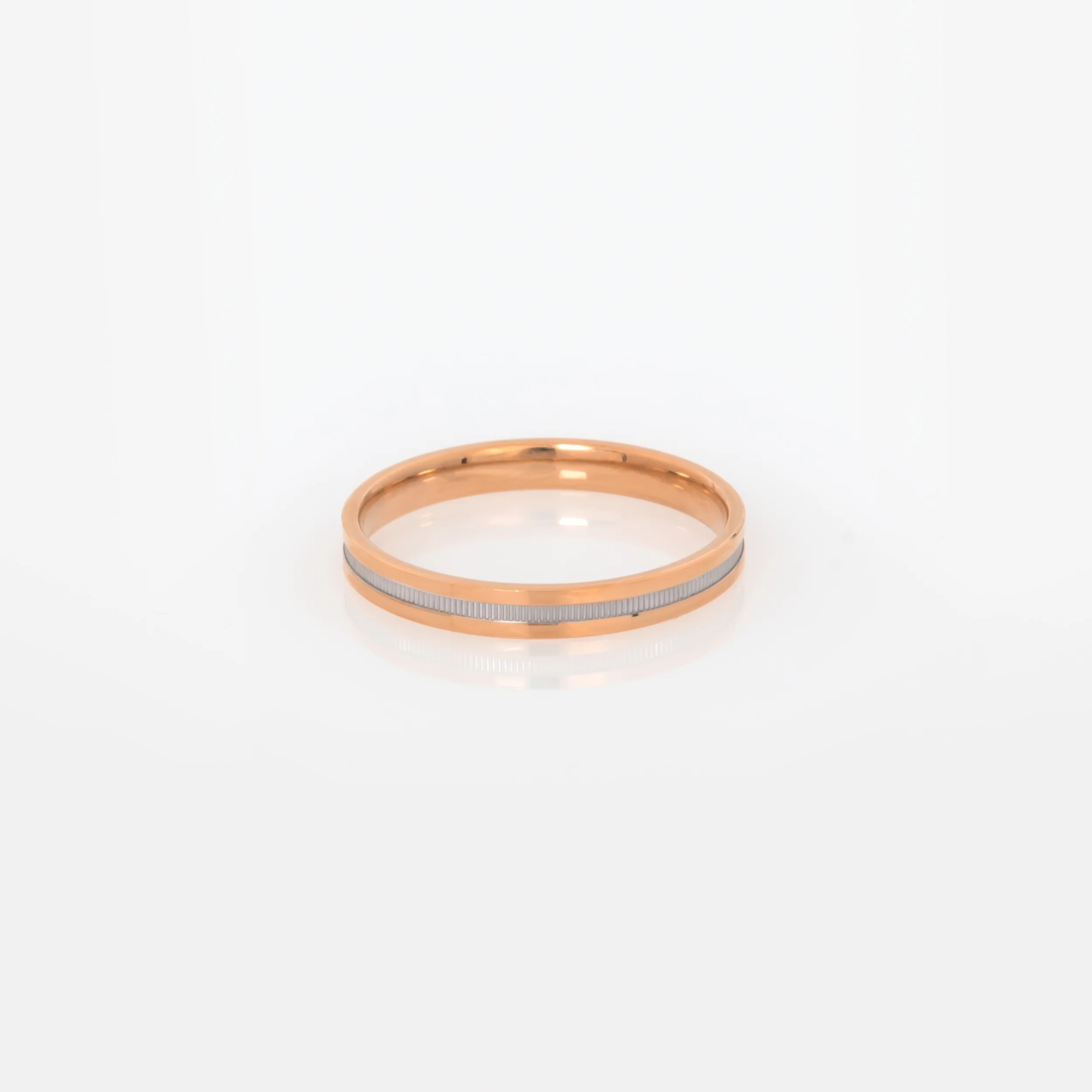 Ribbed Wedding Band 3mm — additional product image 7 from AntEva Crafts
