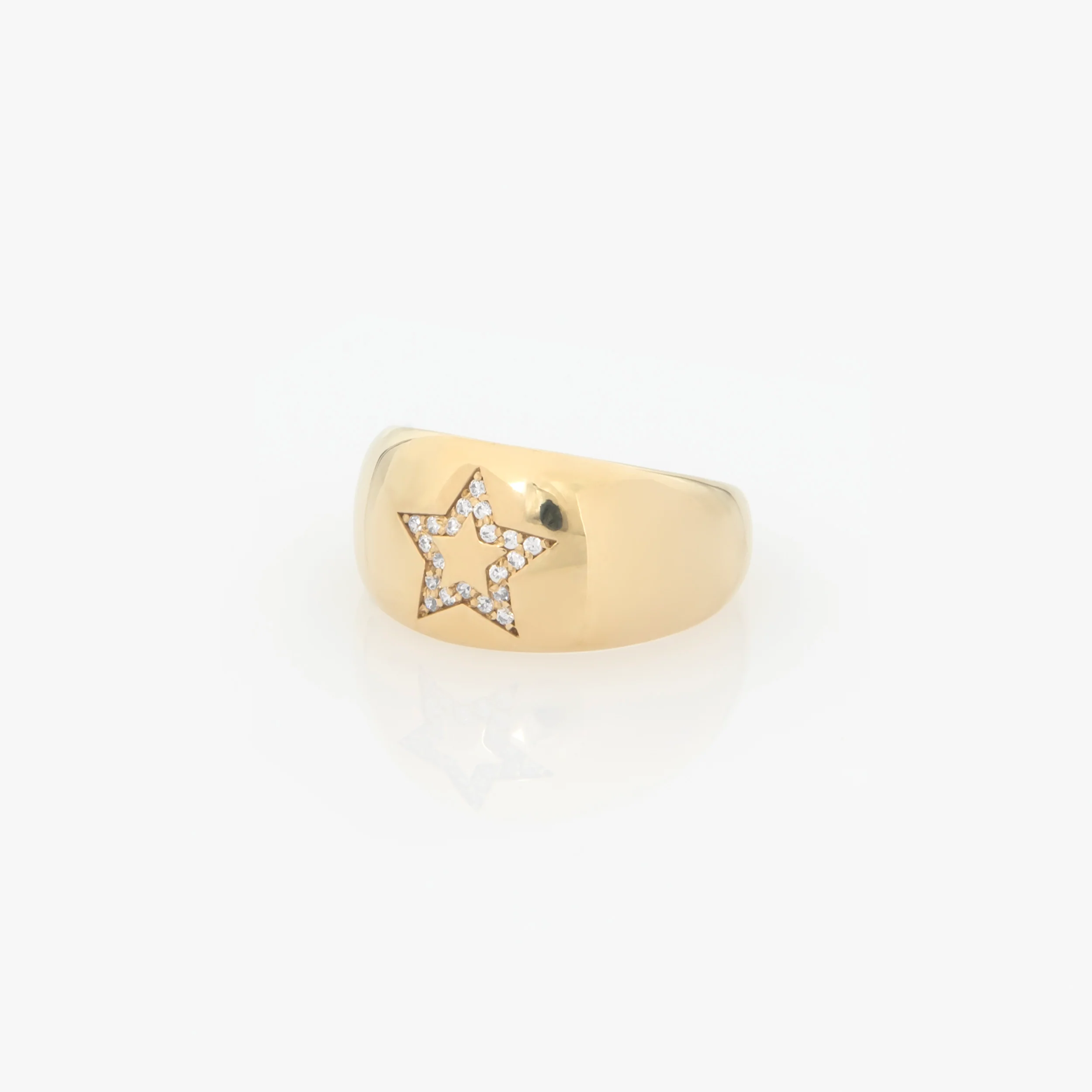 Star Diamond Wide Dome Ring — additional product image 3 from AntEva Crafts