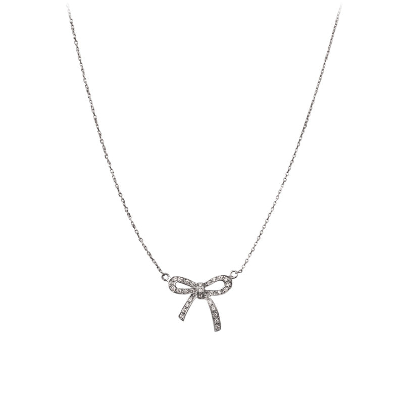 Bow 14k Gold Vermeil Necklace — additional product image 3 from AntEva Crafts