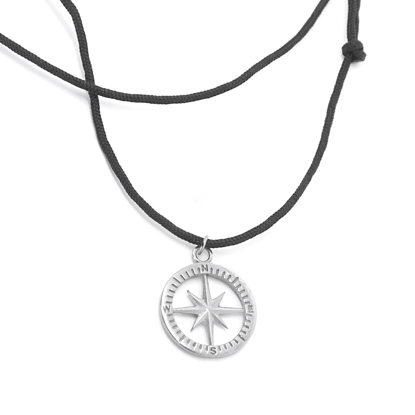 Silver Compass Necklace — additional product image 3 from AntEva Crafts