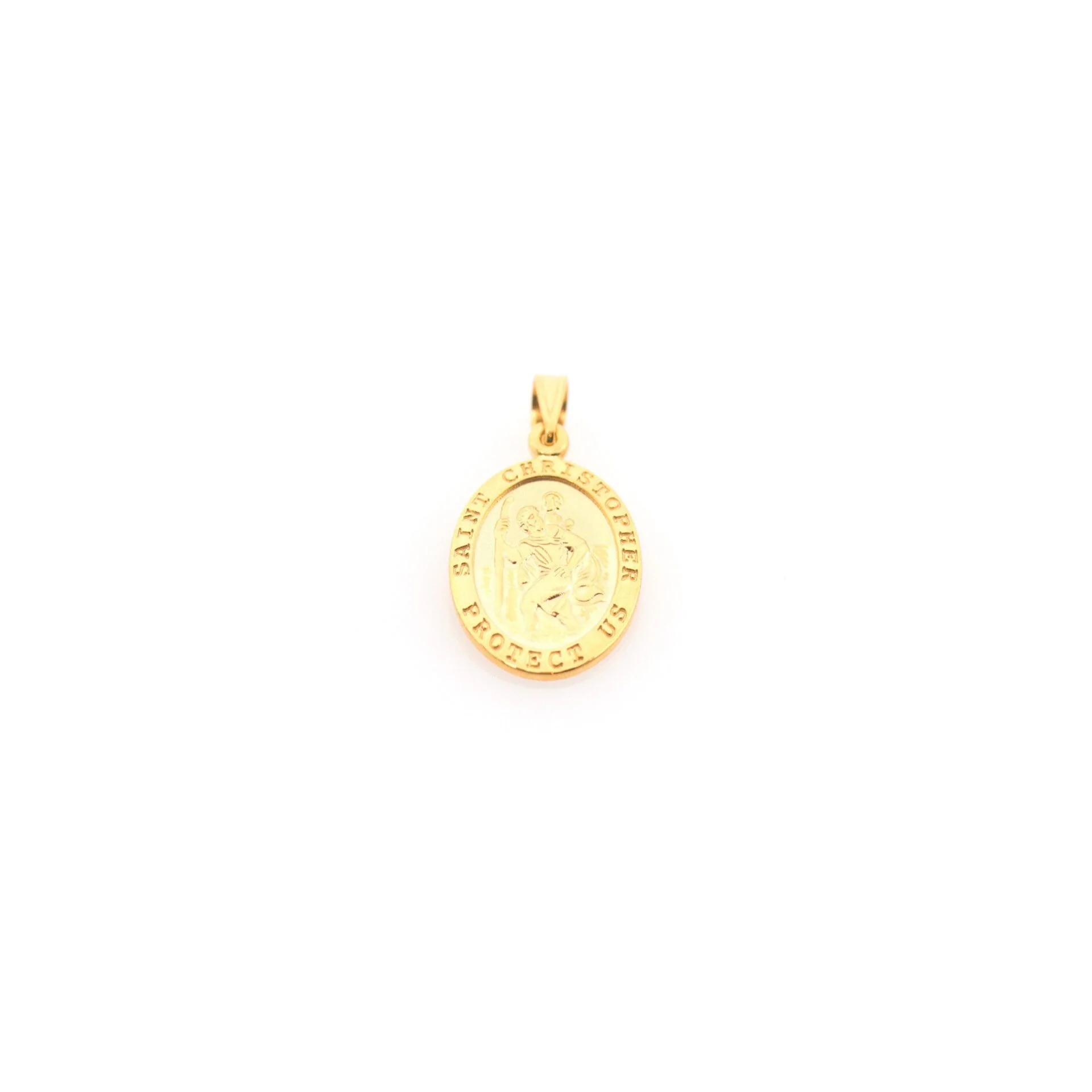 S.Christopher Oval Pendant Necklace — additional product image 4 from AntEva Crafts