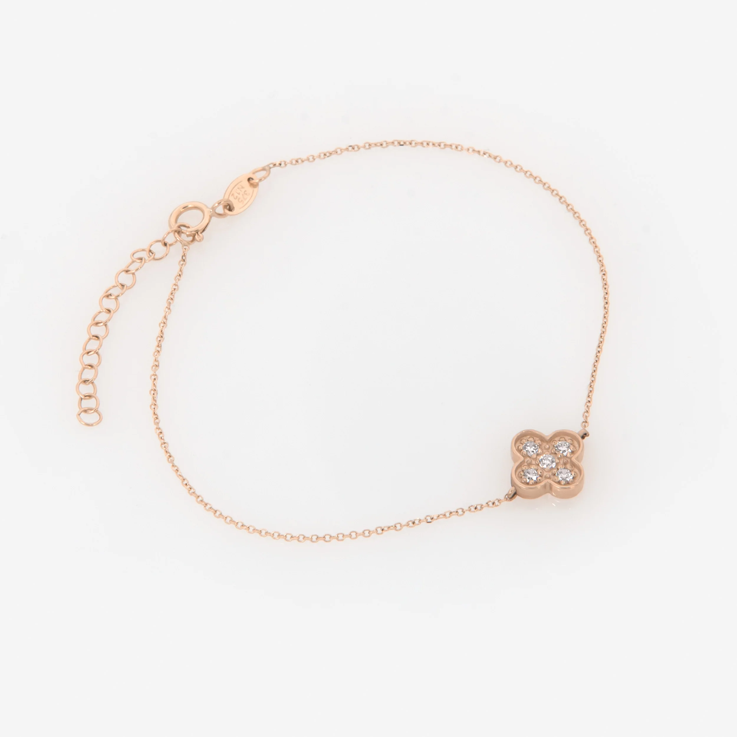 Four Leaf Clover Gemstone Bracelet — additional product image 6 from AntEva Crafts
