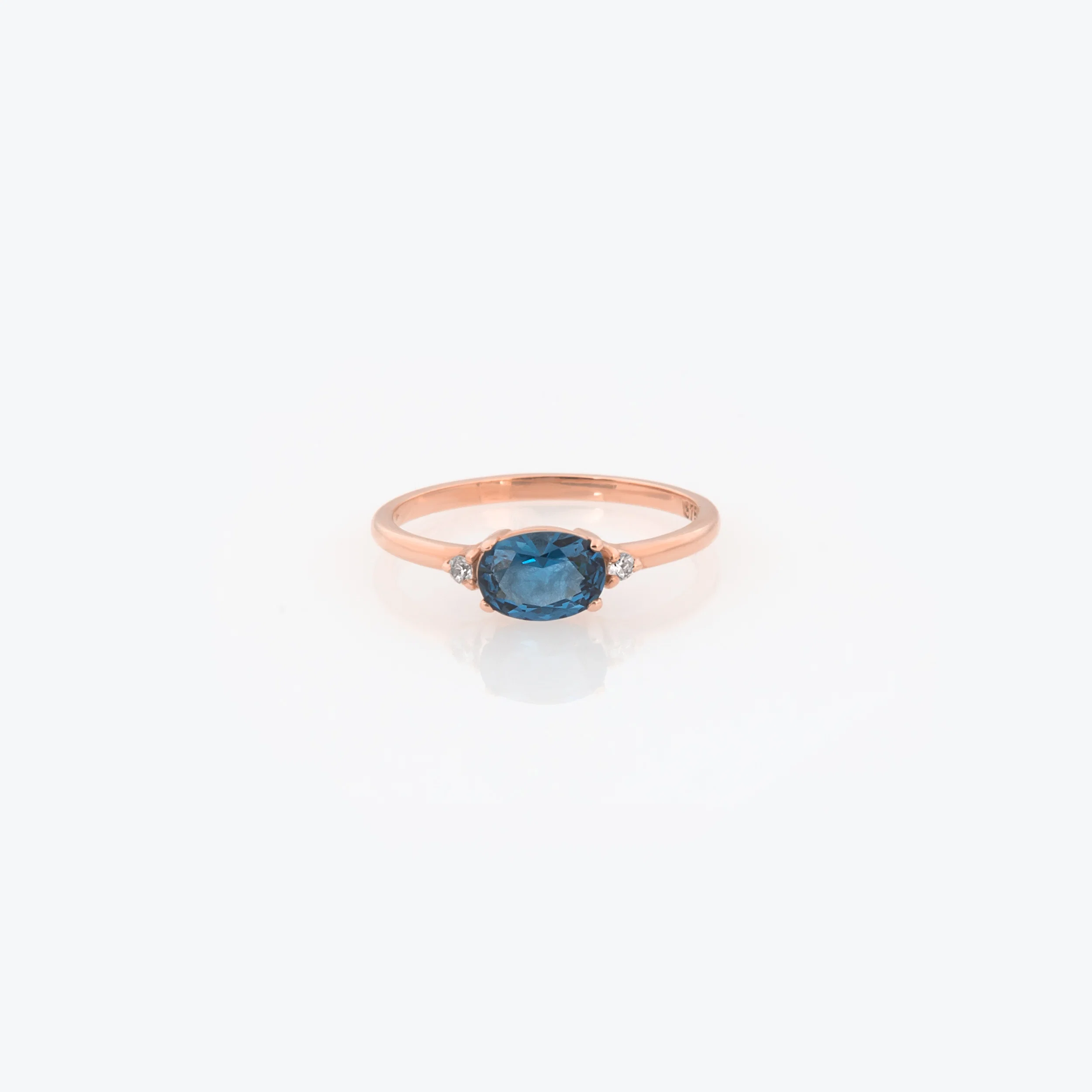 Personalized Oval Birthstone Ring — additional product image 4 from AntEva Crafts