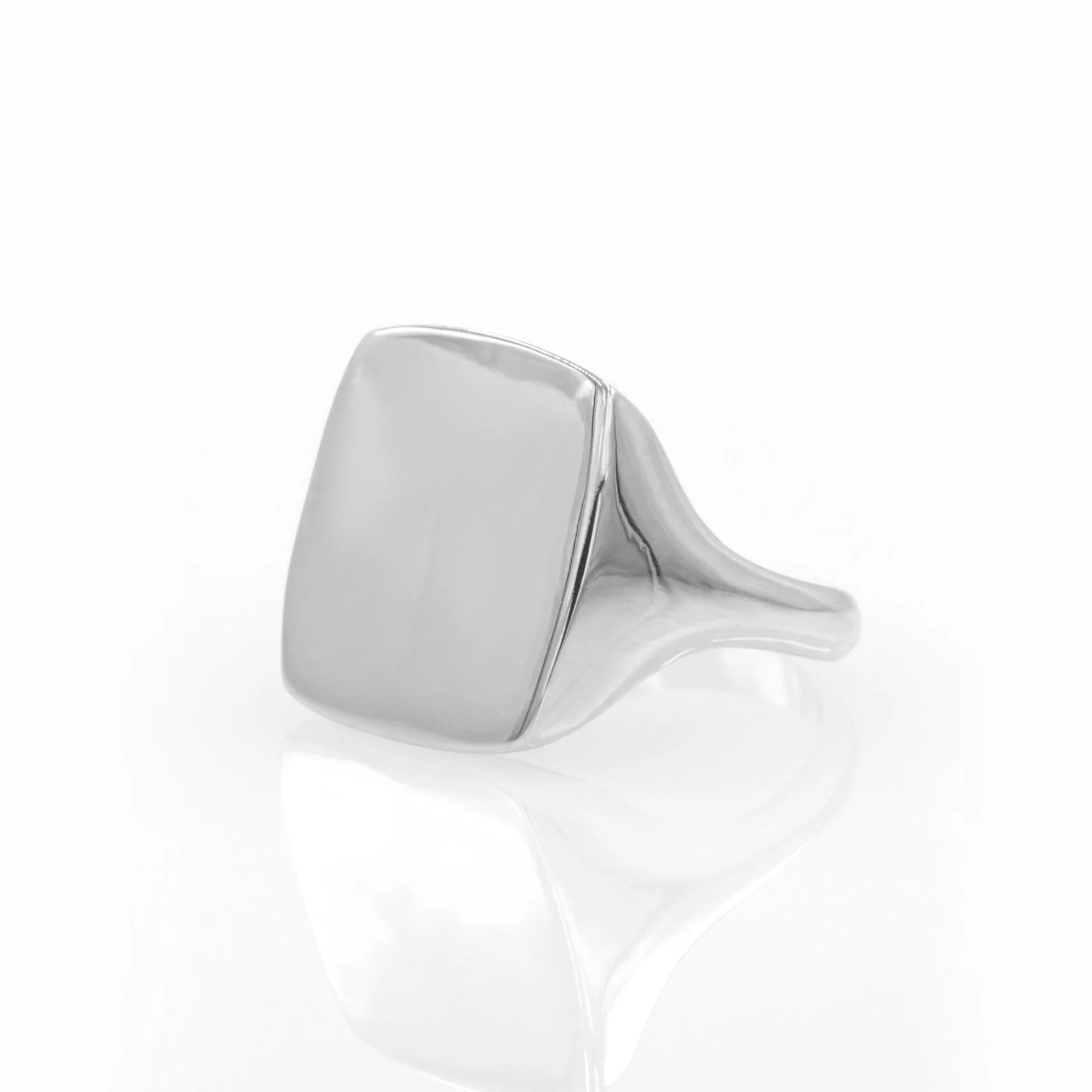 Monogram Square Signet Ring — additional product image 4 from AntEva Crafts