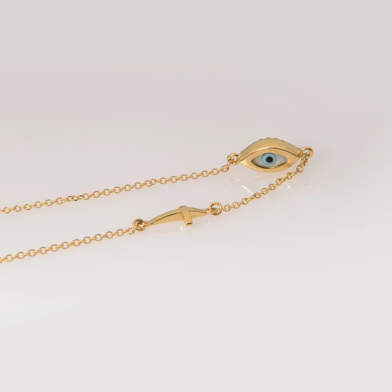 Evil Eye Cross Bracelet — additional product image 5 from AntEva Crafts