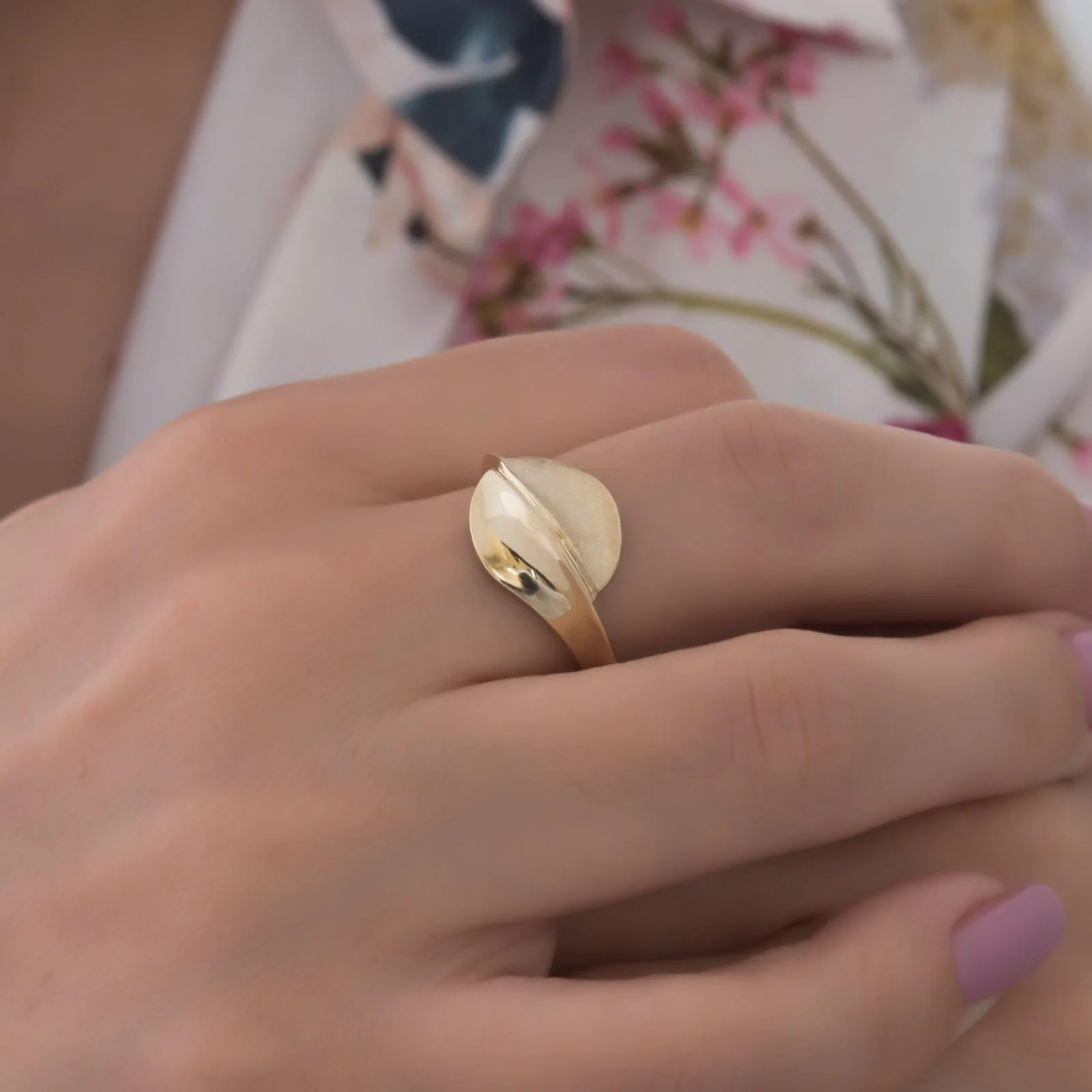 Bypass Flower Ring — additional product image 6 from AntEva Crafts