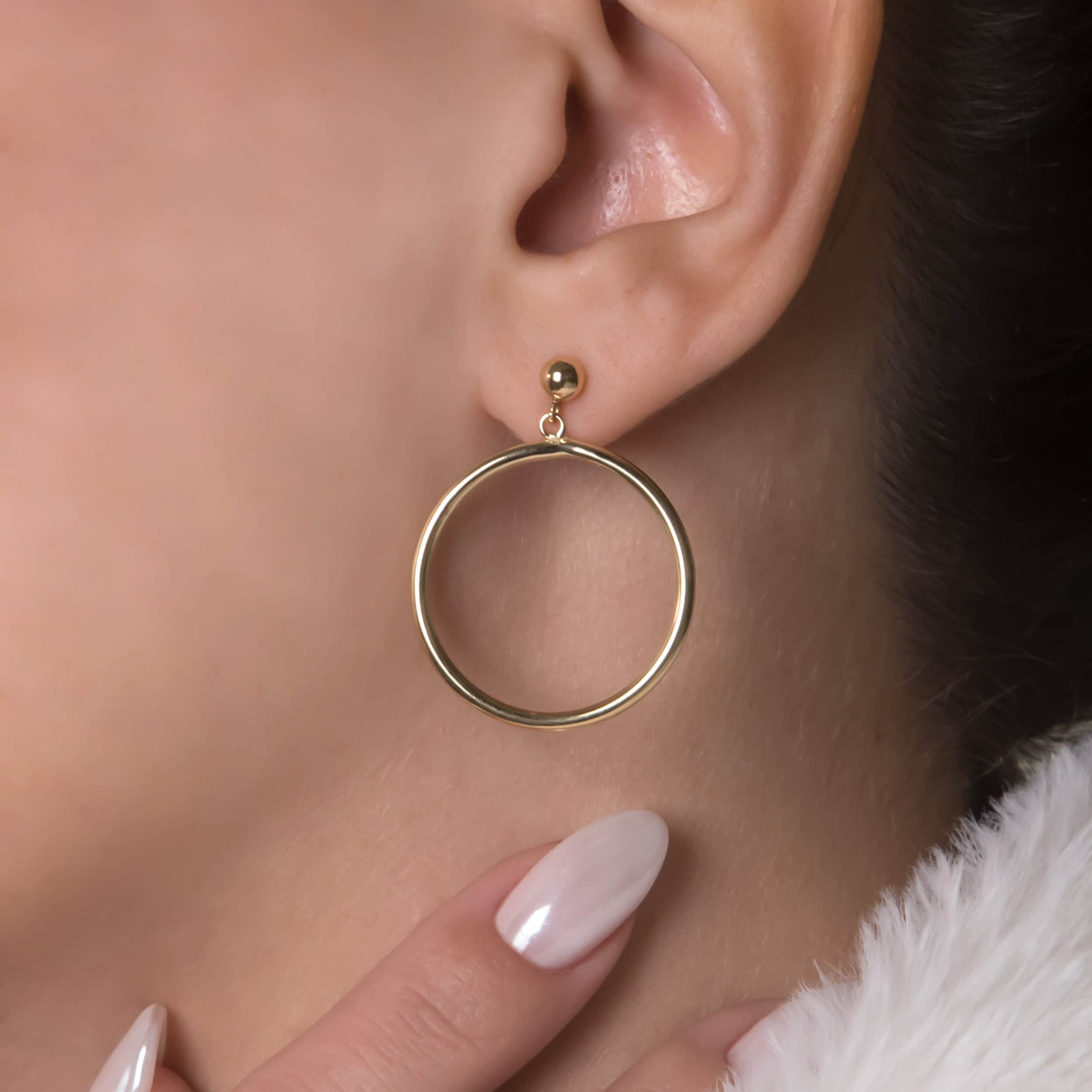 Dangle Hoop Earrings — additional product image 2 from AntEva Crafts