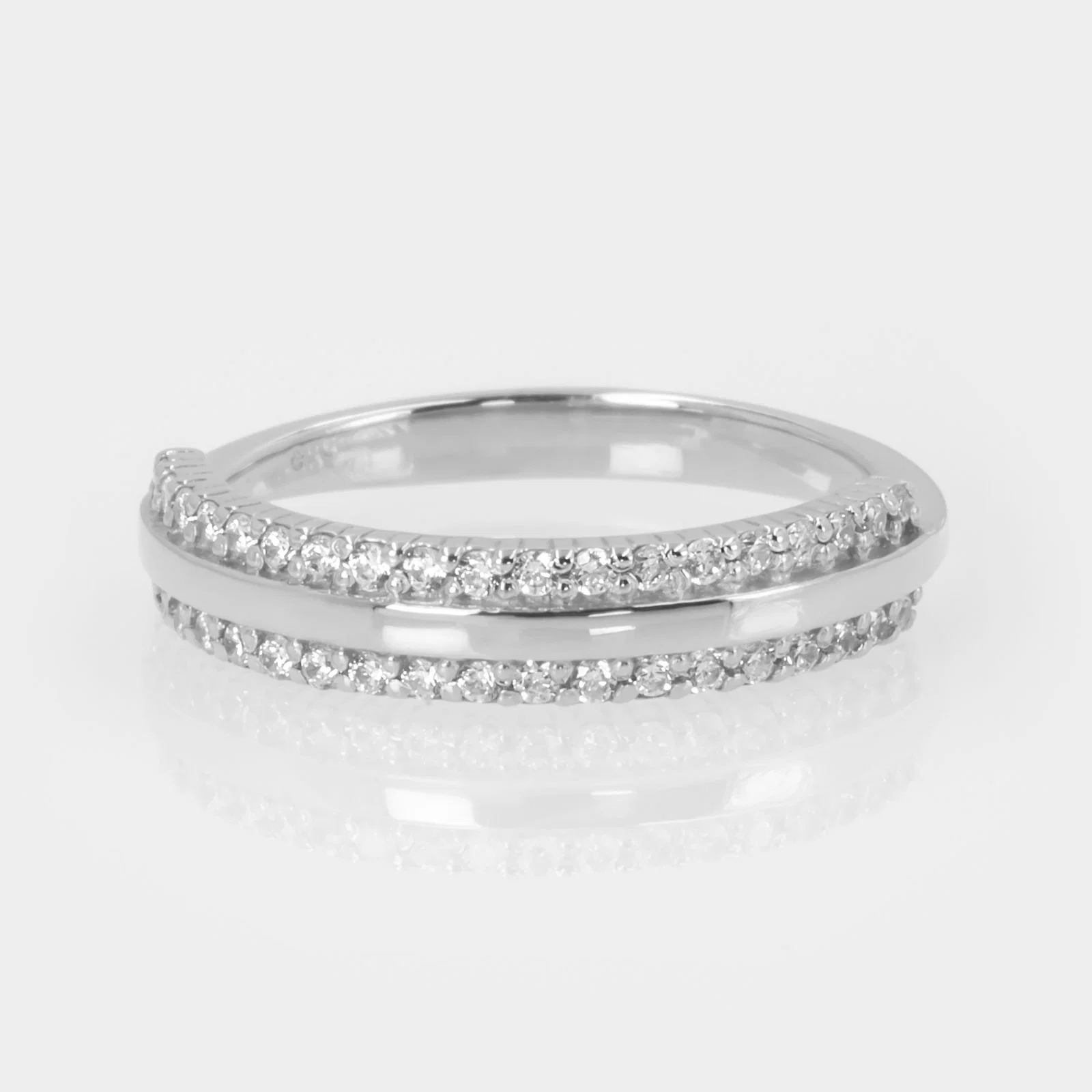 Half Eternity Diamond Ring — additional product image 7 from AntEva Crafts