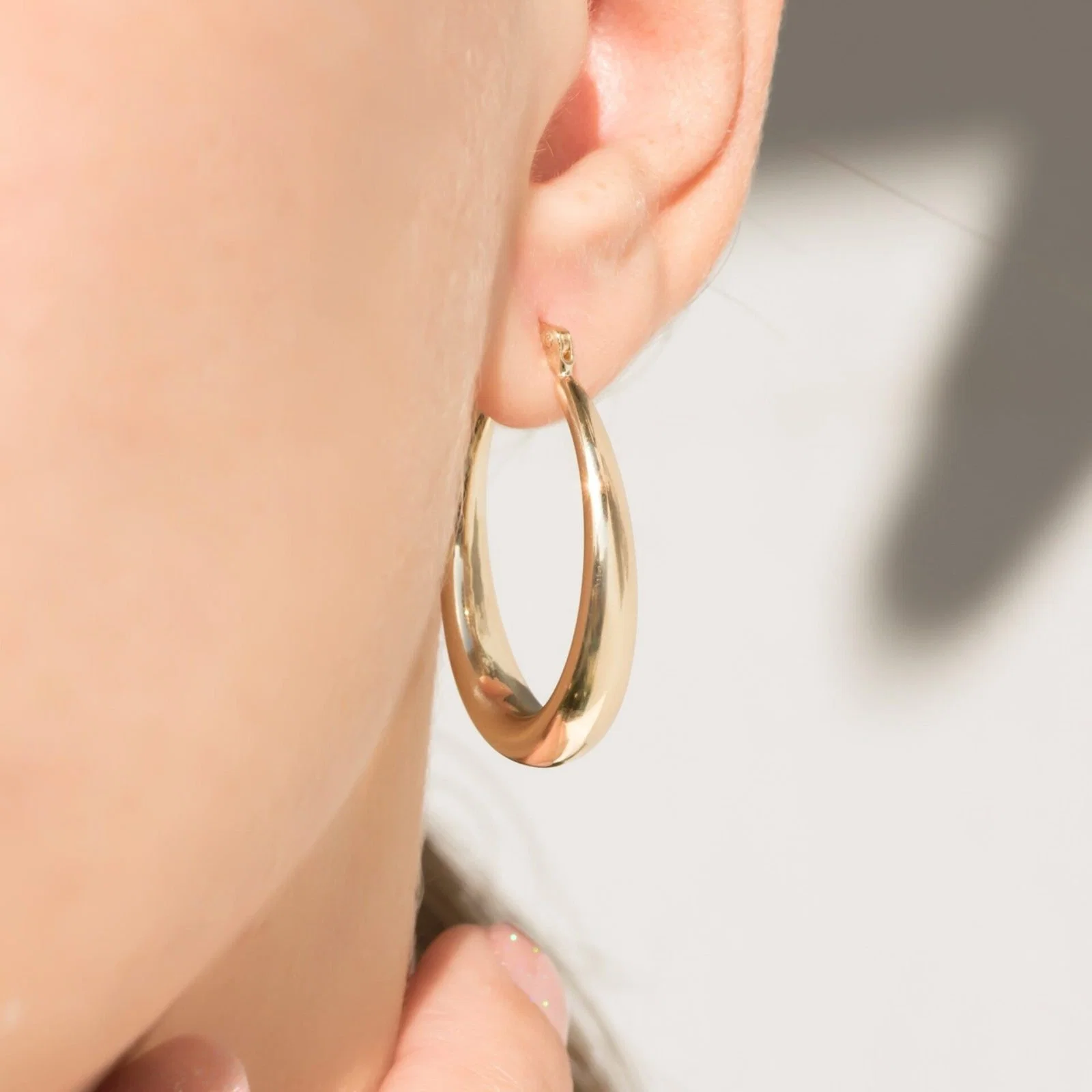 Dome Hoop Earrings — additional product image 2 from AntEva Crafts